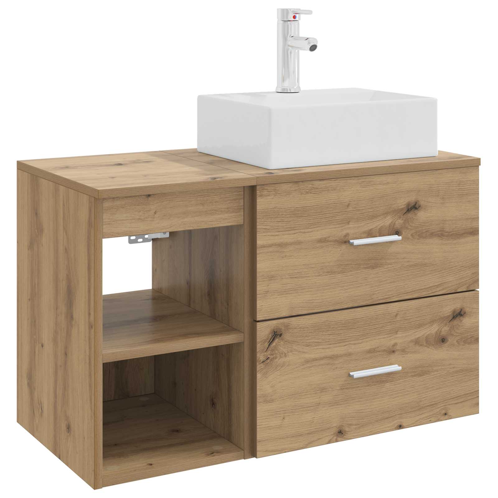 Σετ Επίπλων Μπάνιου 2 pcs Artisan Δρυς Επεξεργασμένο Ξύλο