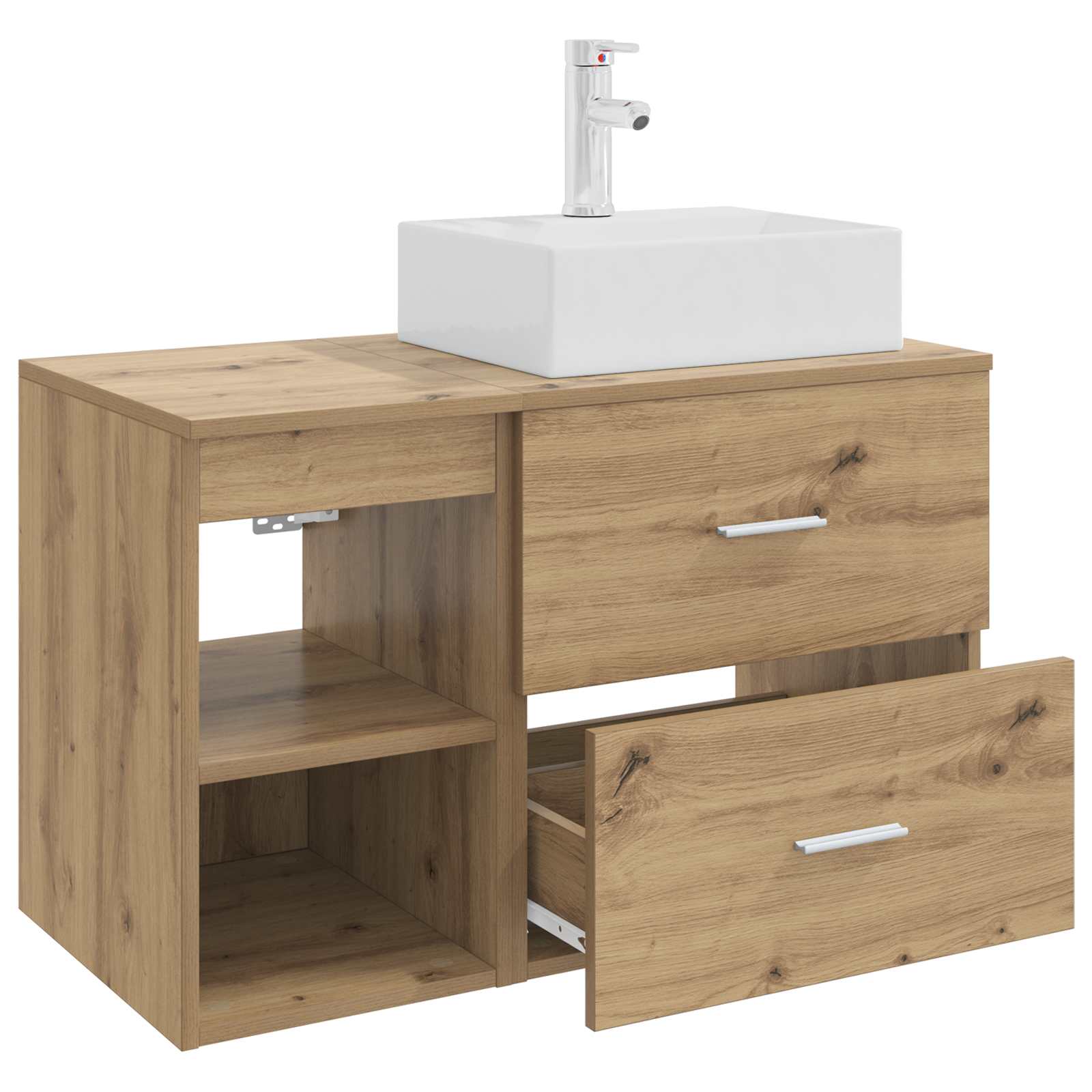 Σετ Επίπλων Μπάνιου 2 pcs Artisan Δρυς Επεξεργασμένο Ξύλο