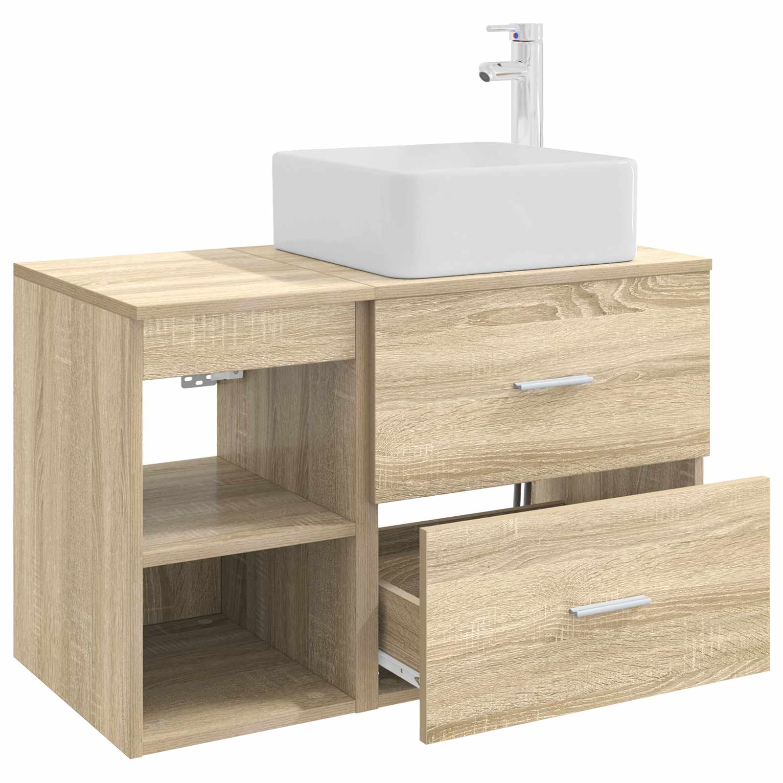 Σετ Επίπλων Μπάνιου 2 pcs Sonoma Δρυς Επεξεργασμένο Ξύλο