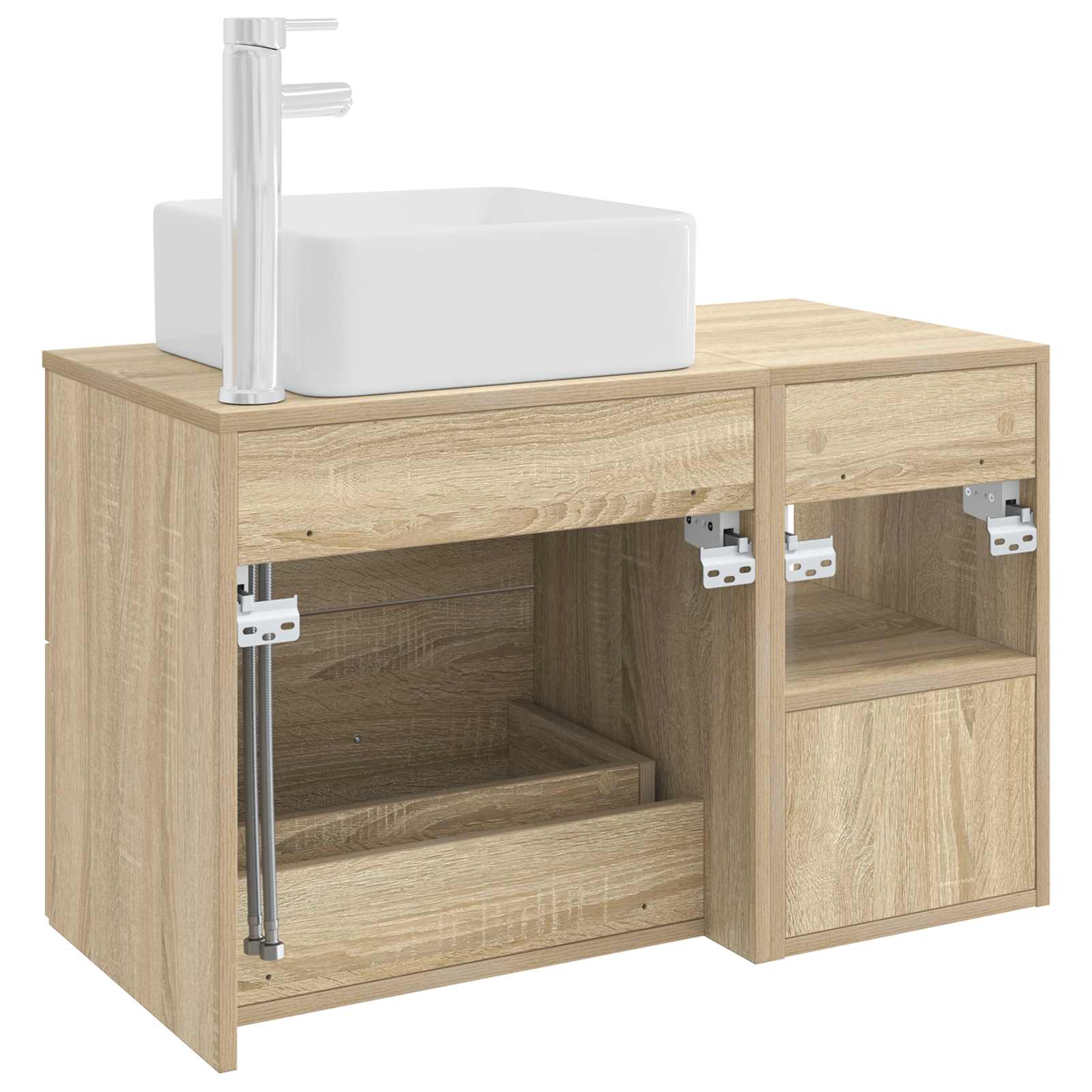 Σετ Επίπλων Μπάνιου 2 pcs Sonoma Δρυς Επεξεργασμένο Ξύλο