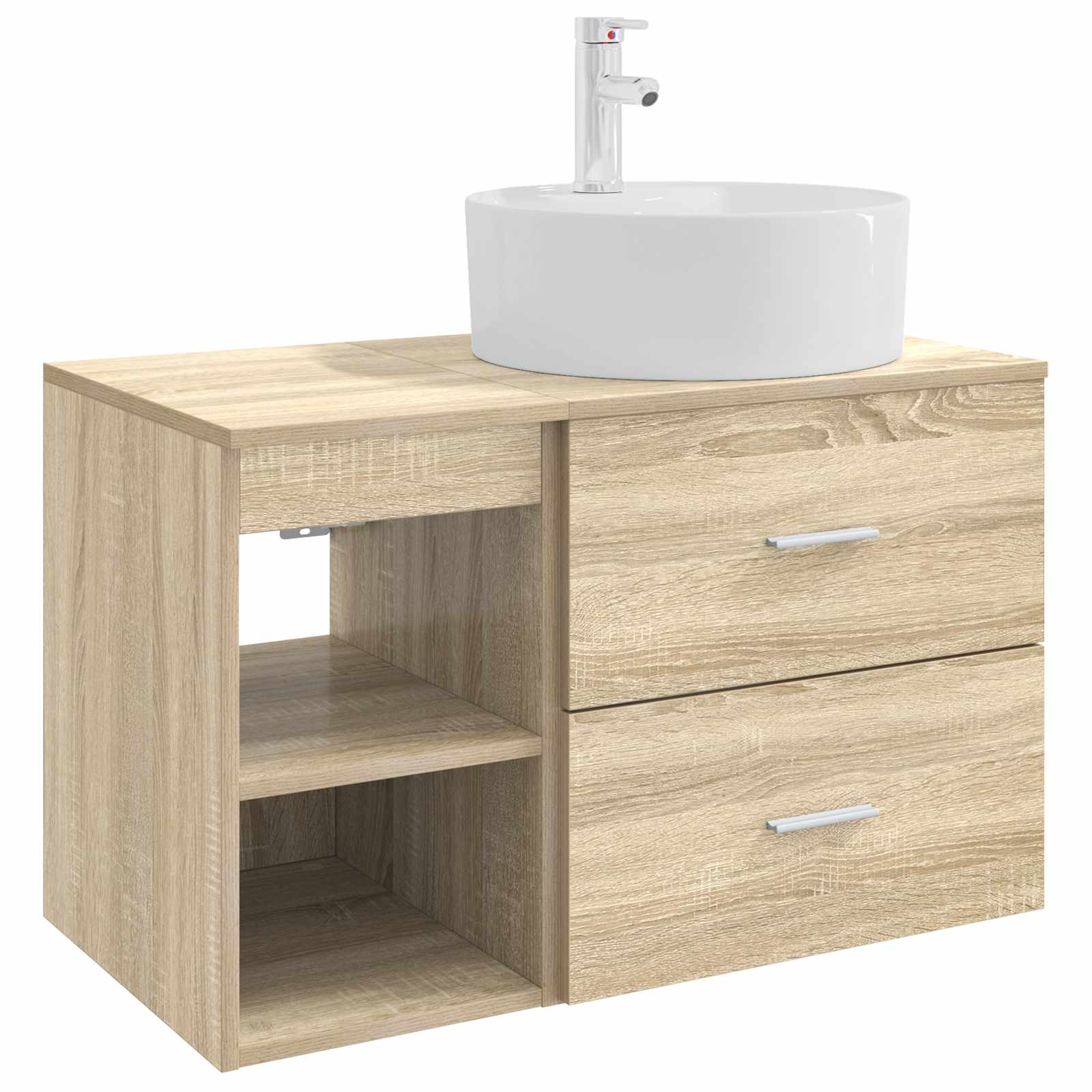 Σετ Επίπλων Μπάνιου 2 pcs Sonoma Δρυς Επεξεργασμένο Ξύλο