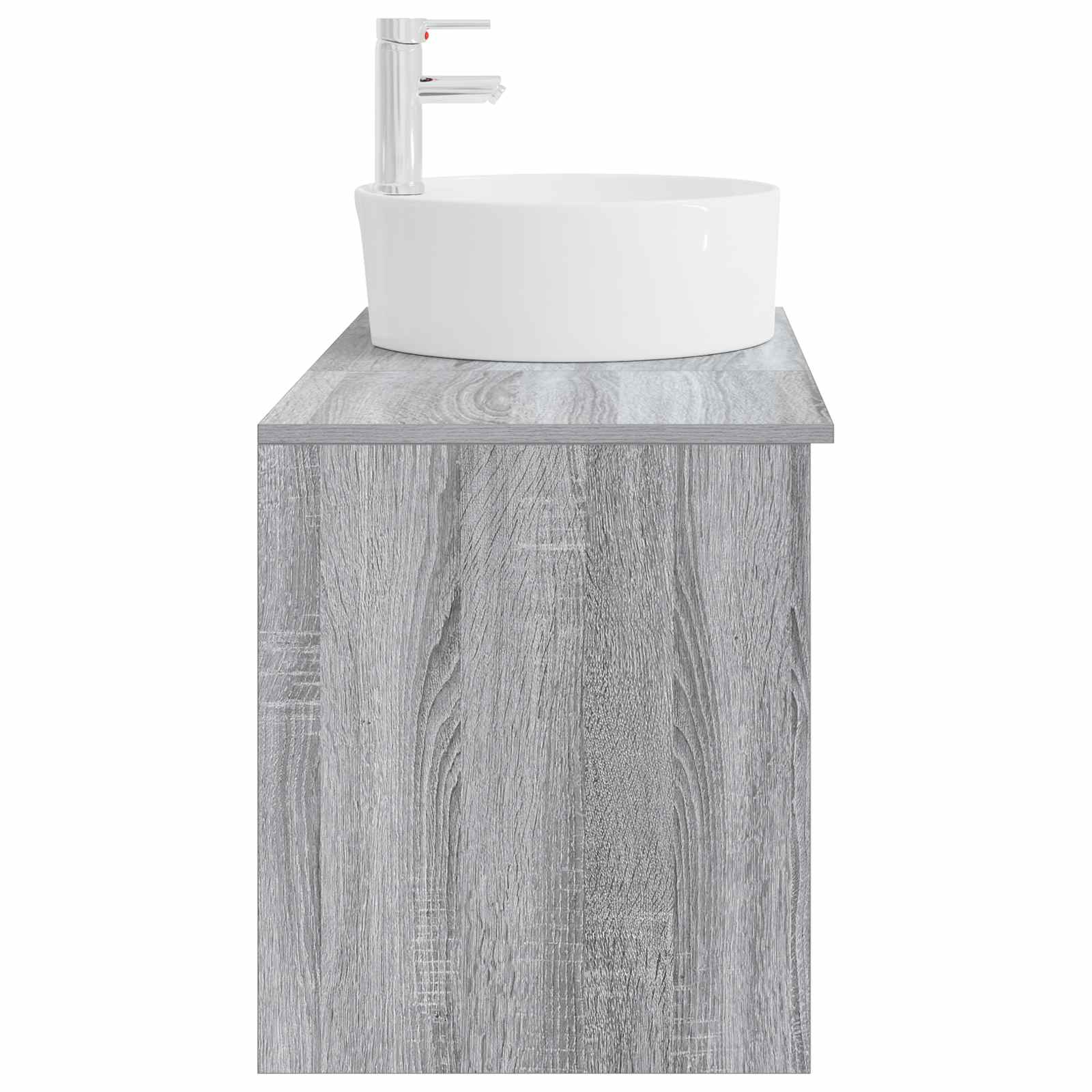 Σετ Επίπλων Μπάνιου 2 pcs Γκρι Sonoma Επεξεργασμένο Ξύλο