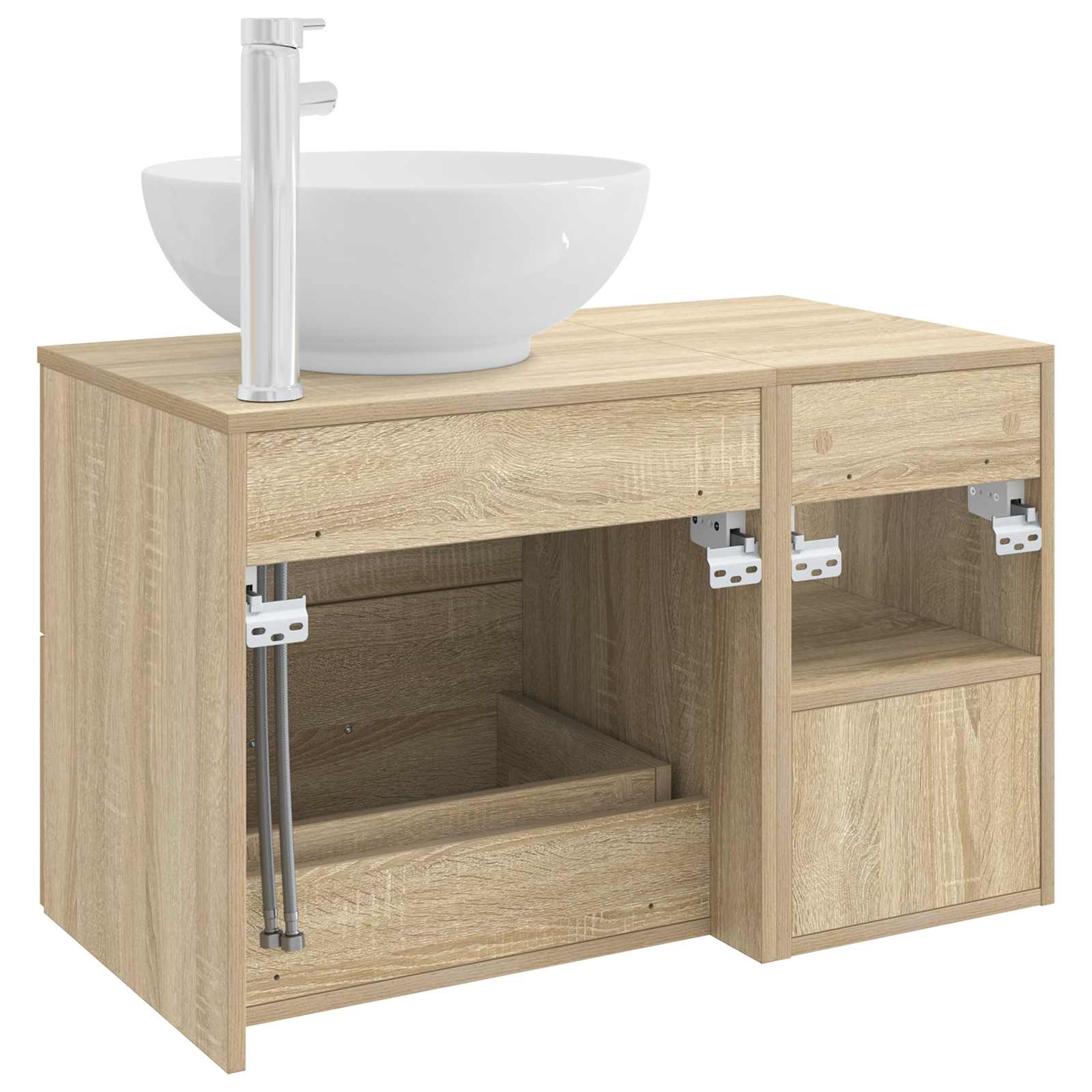 Σετ Επίπλων Μπάνιου 2 pcs Sonoma Δρυς Επεξεργασμένο Ξύλο