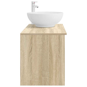 Σετ Επίπλων Μπάνιου 2 pcs Sonoma Δρυς Επεξεργασμένο Ξύλο - Pakobazaar