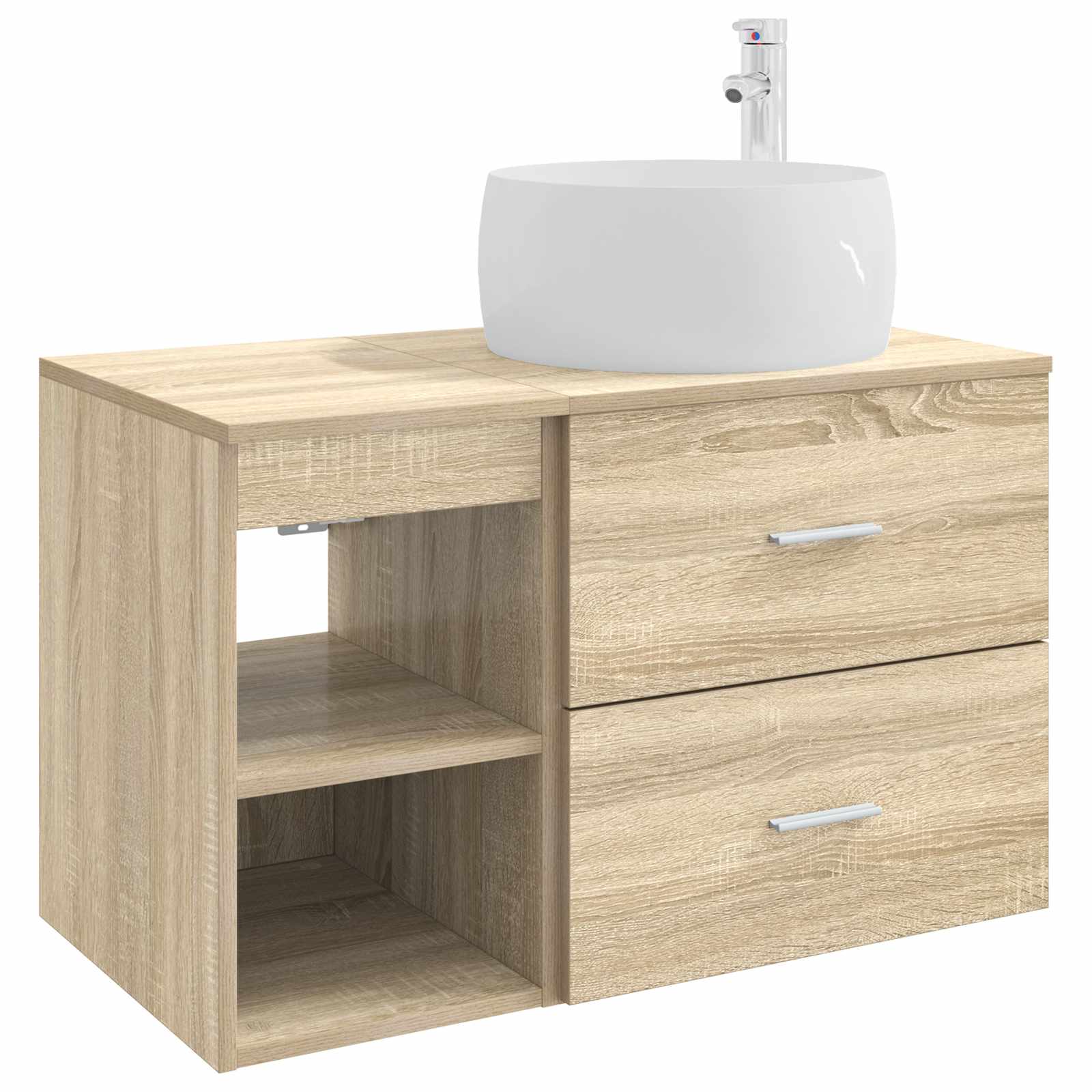 Σετ Επίπλων Μπάνιου 2 pcs Sonoma Δρυς Επεξεργασμένο Ξύλο