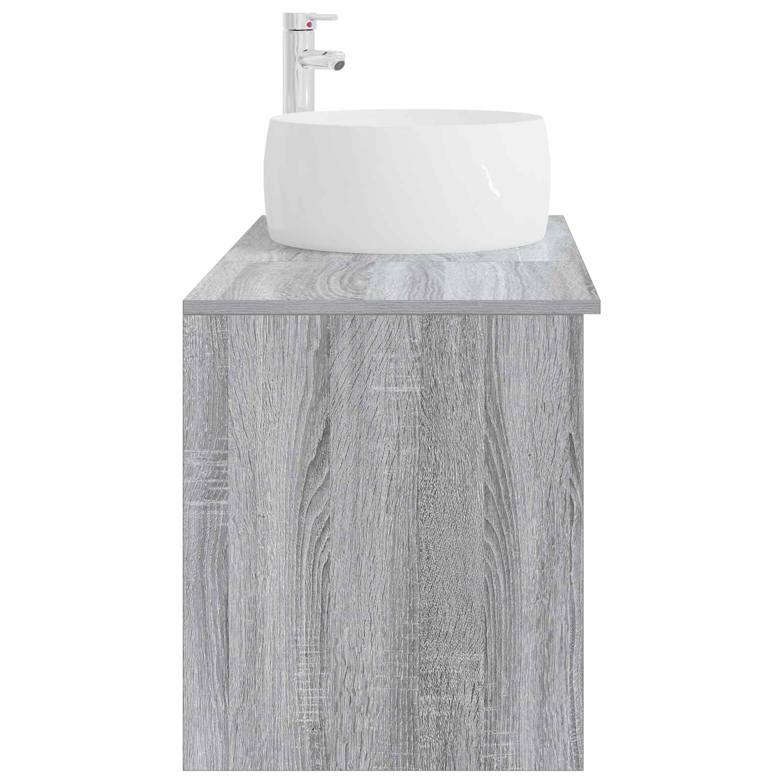 Σετ Επίπλων Μπάνιου 2 pcs Γκρι Sonoma Επεξεργασμένο Ξύλο
