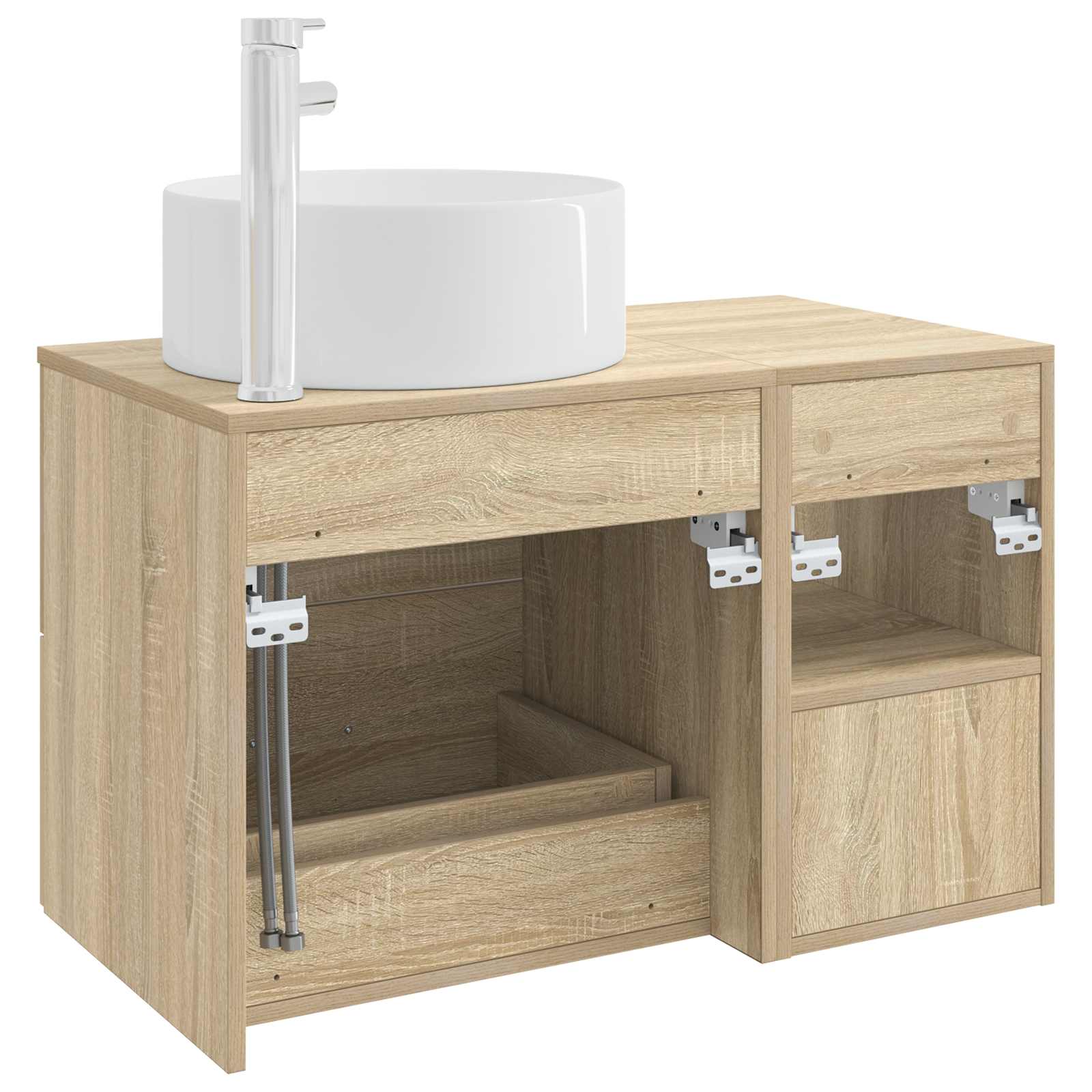 Σετ Επίπλων Μπάνιου 2 pcs Sonoma Δρυς Επεξεργασμένο Ξύλο