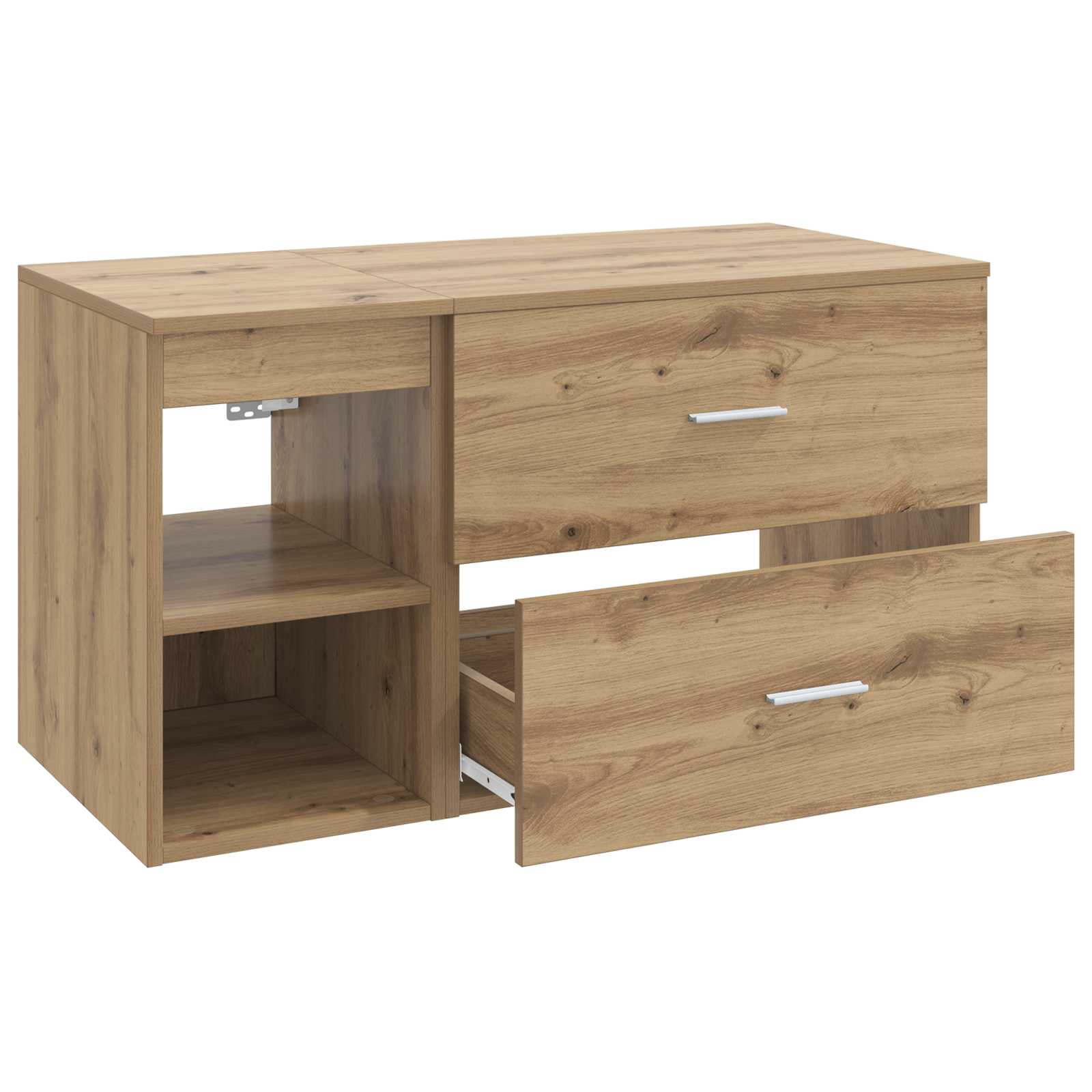 Σετ Επίπλων Μπάνιου 2 pcs Artisan Δρυς Επεξεργασμένο Ξύλο