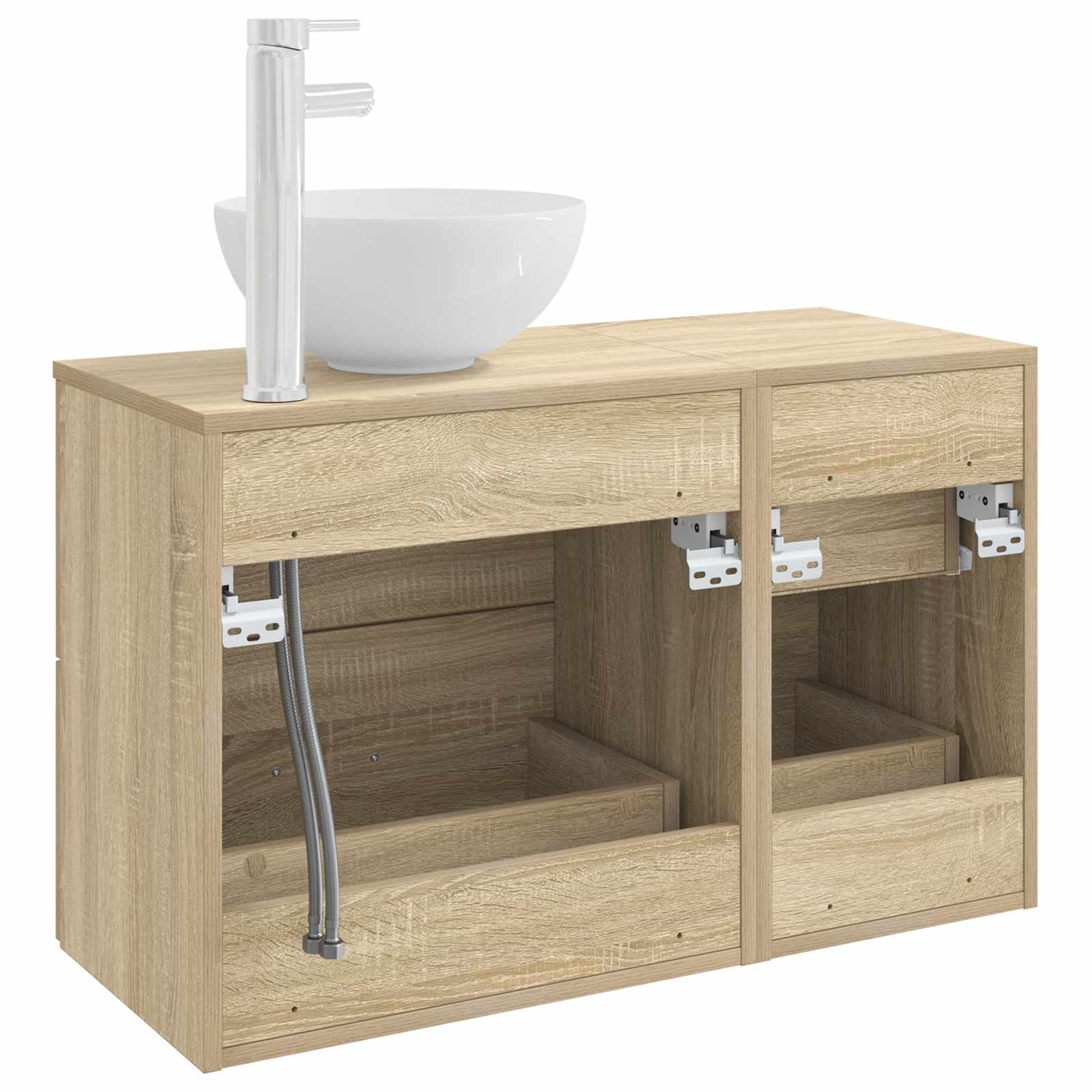 Σετ Επίπλων Μπάνιου 2 pcs Sonoma Δρυς Επεξεργασμένο Ξύλο