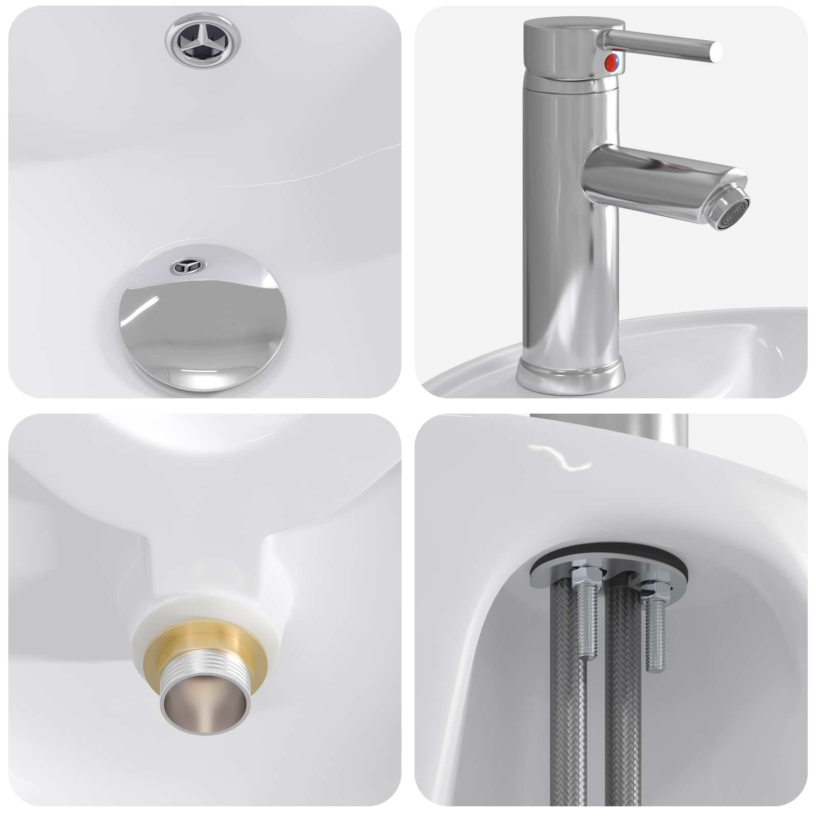 Σετ Επίπλων Μπάνιου 2 τμχ. Artisan Δρυς Επεξεργασμένο Ξύλο