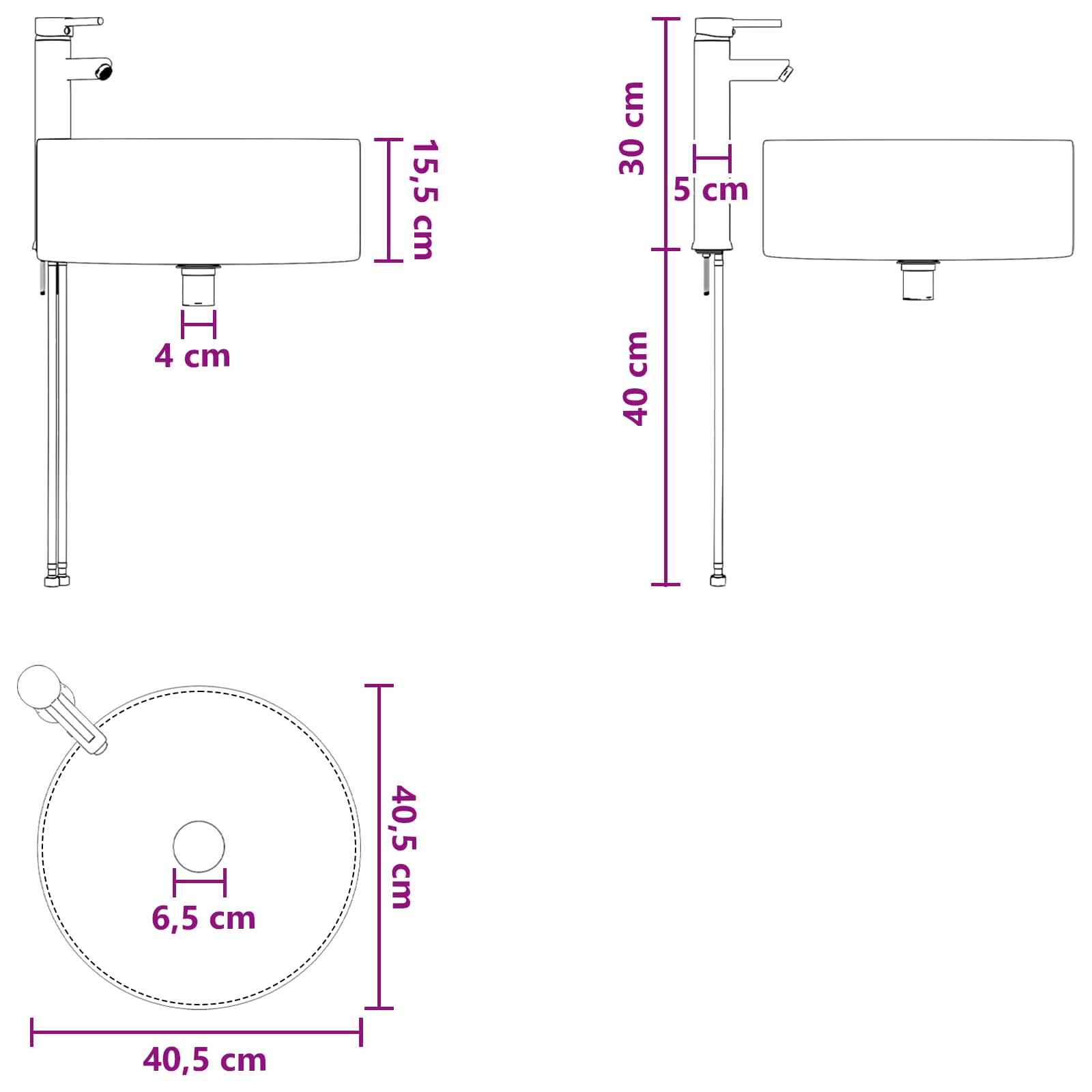 Σετ Επίπλων Μπάνιου 2 τμχ. Γκρι Σκυροδέματος Επεξεργασμένο Ξύλο - Pakobazaar