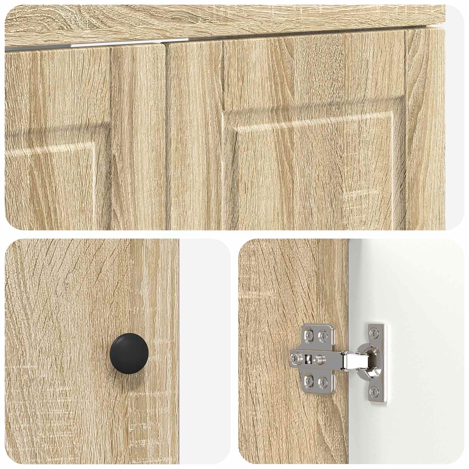 Σετ Επίπλων Μπάνιου Sonoma Δρυς 56 x 37,5 x 81 εκ
