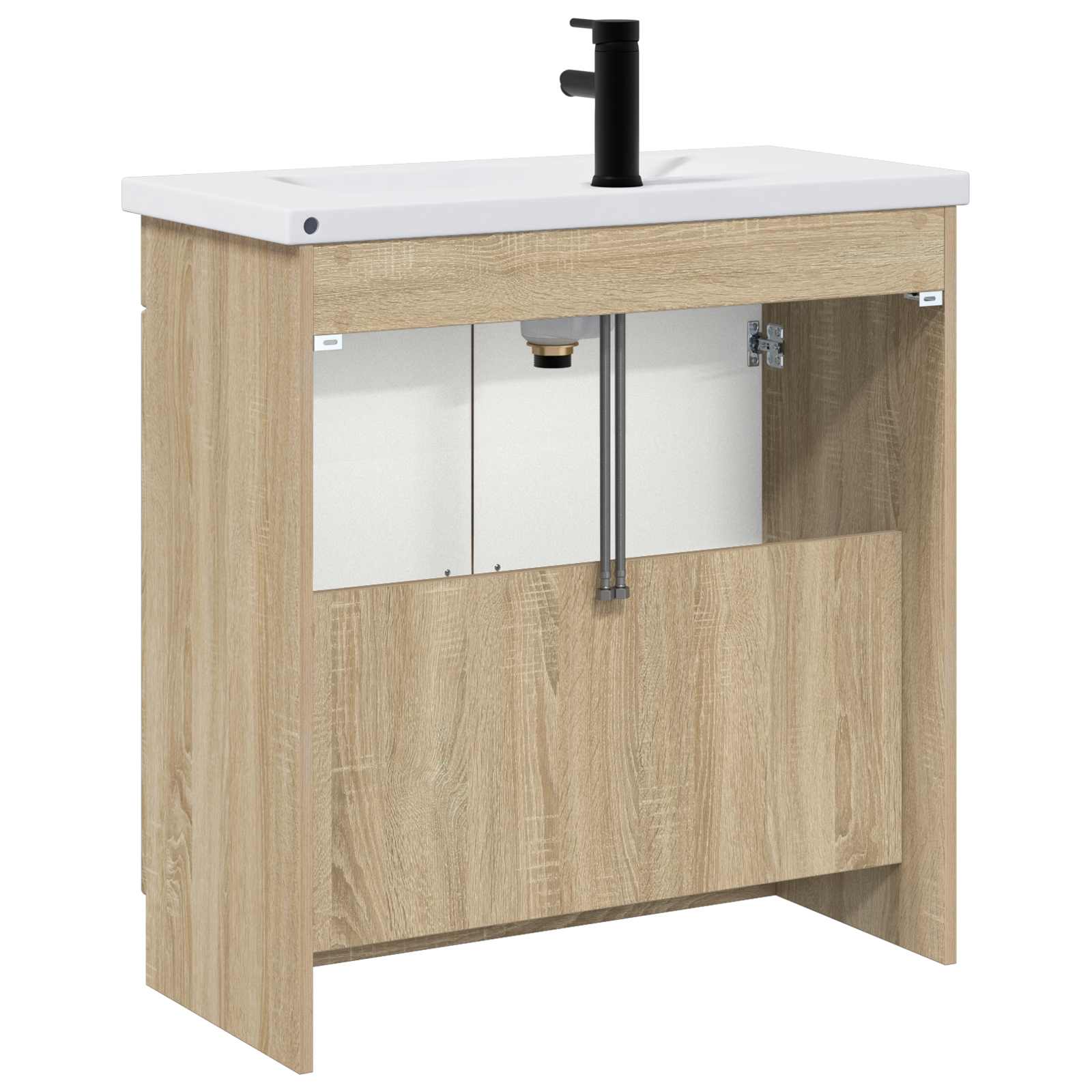 Σετ Επίπλων Μπάνιου Sonoma Δρυς 56 x 37,5 x 81 εκ