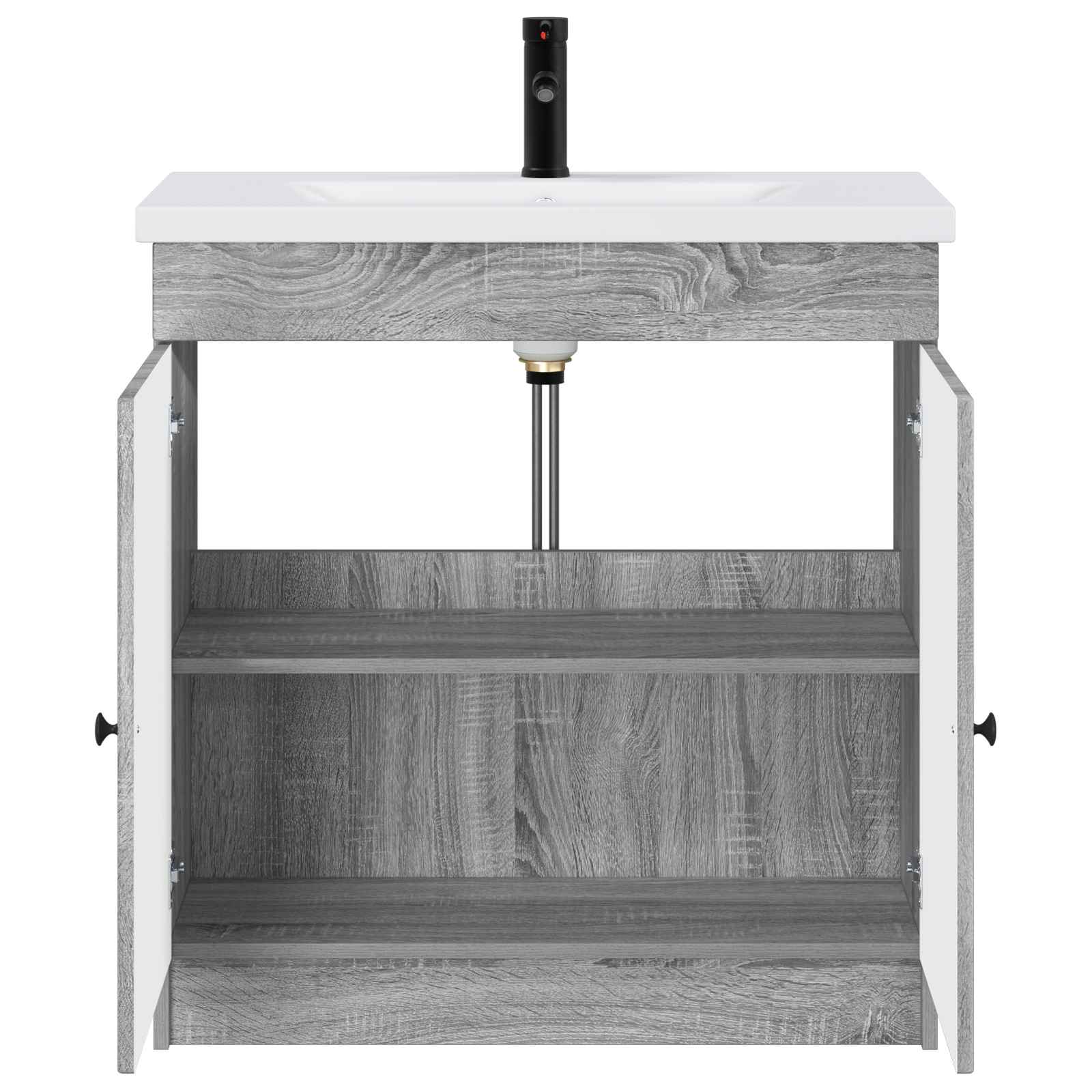 Σετ Επίπλων Μπάνιου Γκρι Sonoma 56 x 37,5 x 81 εκ