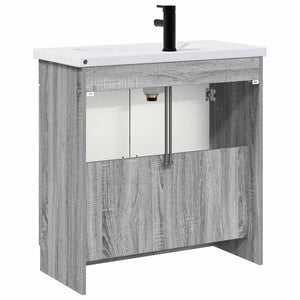Σετ Επίπλων Μπάνιου Γκρι Sonoma 56 x 37,5 x 81 εκ - Pakobazaar