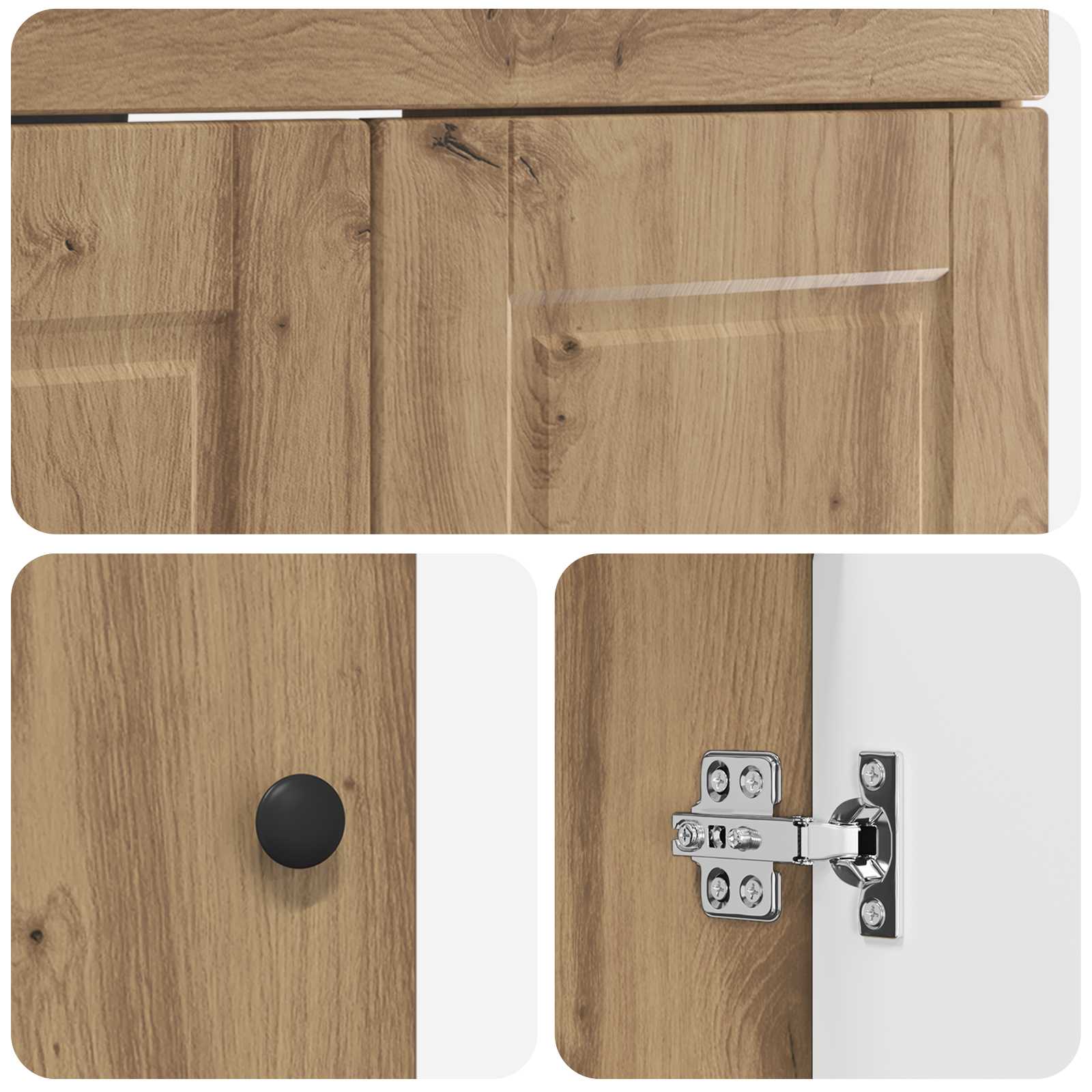 Σετ Επίπλων Μπάνιου Artisan Δρυς 78,5 x 37,5 x 81 εκ - Pakobazaar