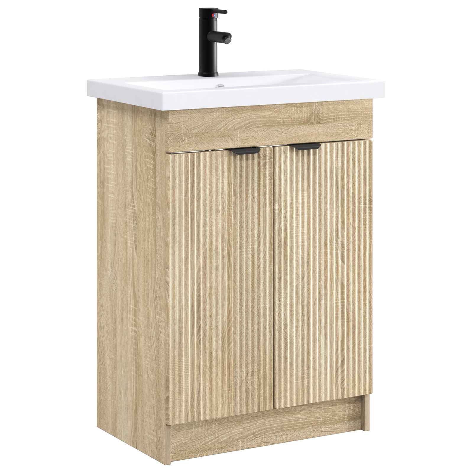 Σετ Επίπλων Μπάνιου Sonoma Δρυς 56 x 37,5 x 81 εκ