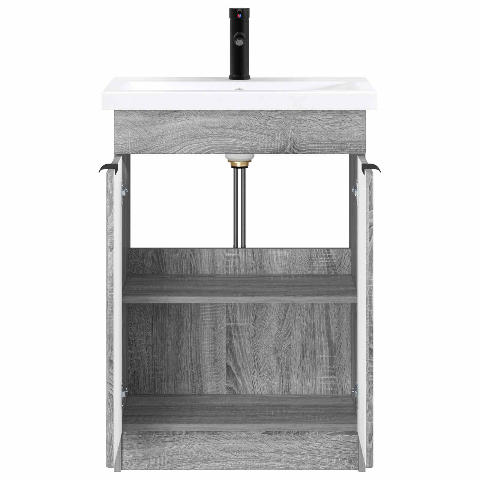 Σετ Επίπλων Μπάνιου Γκρι Sonoma 56 x 37,5 x 81 εκ - Pakobazaar