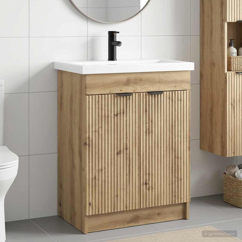 Σετ Επίπλων Μπάνιου Artisan Δρυς 56 x 37,5 x 81 εκ