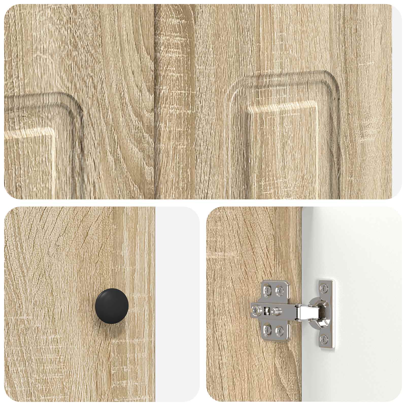Σετ Επίπλων Μπάνιου Sonoma Δρυς 56 x 37,5 x 81 εκ