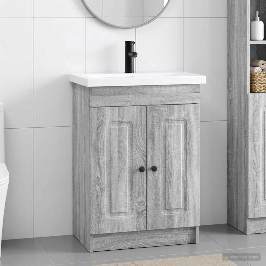 Σετ Επίπλων Μπάνιου Γκρι Sonoma 78,5 x 37,5 x 81 εκ