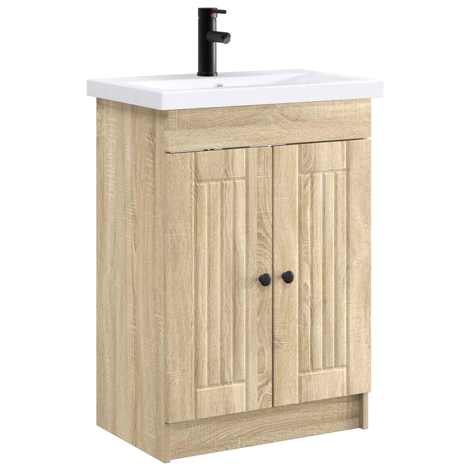 Σετ Επίπλων Μπάνιου Sonoma Δρυς 56 x 37,5 x 81 εκ - Pakobazaar