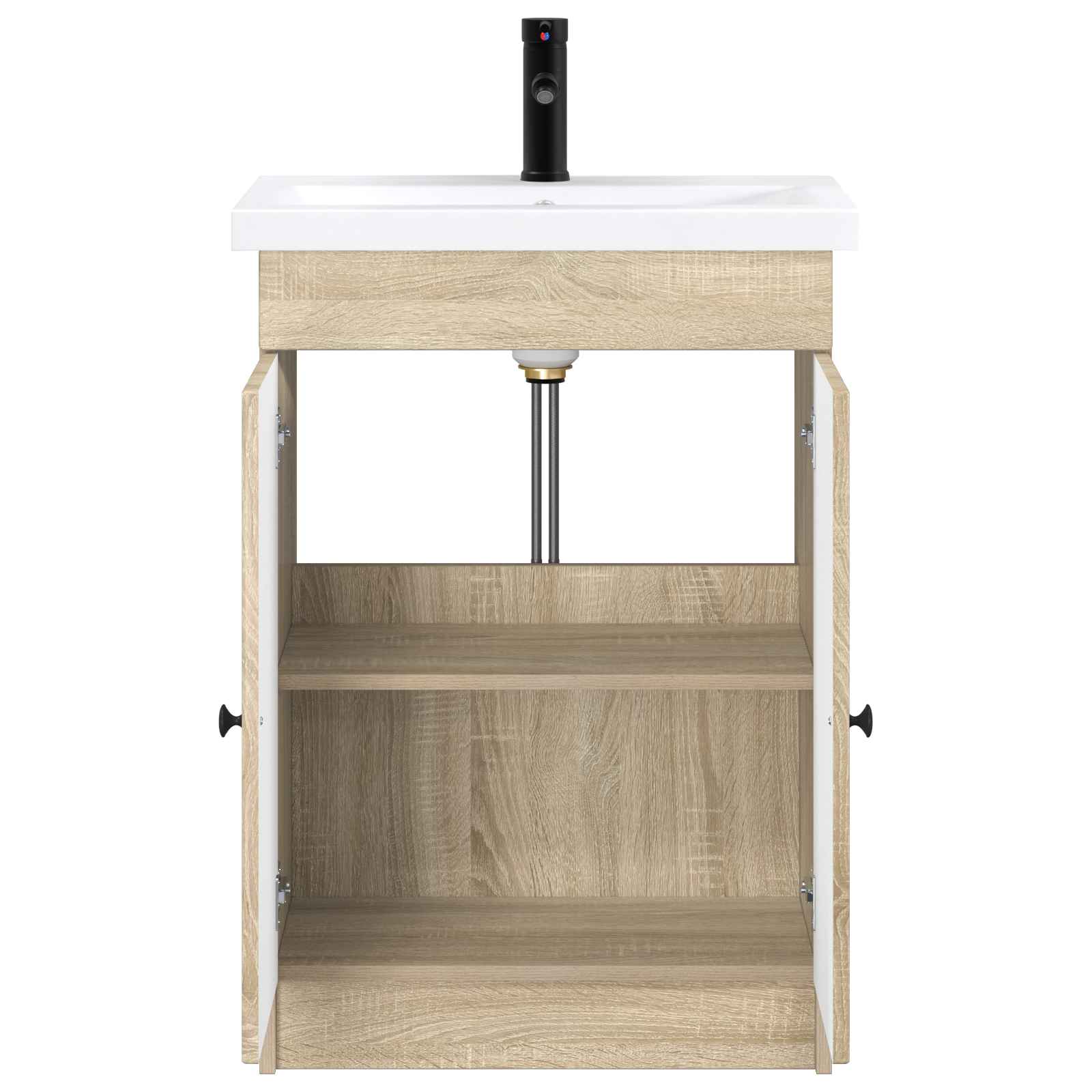 Σετ Επίπλων Μπάνιου Sonoma Δρυς 56 x 37,5 x 81 εκ - Pakobazaar