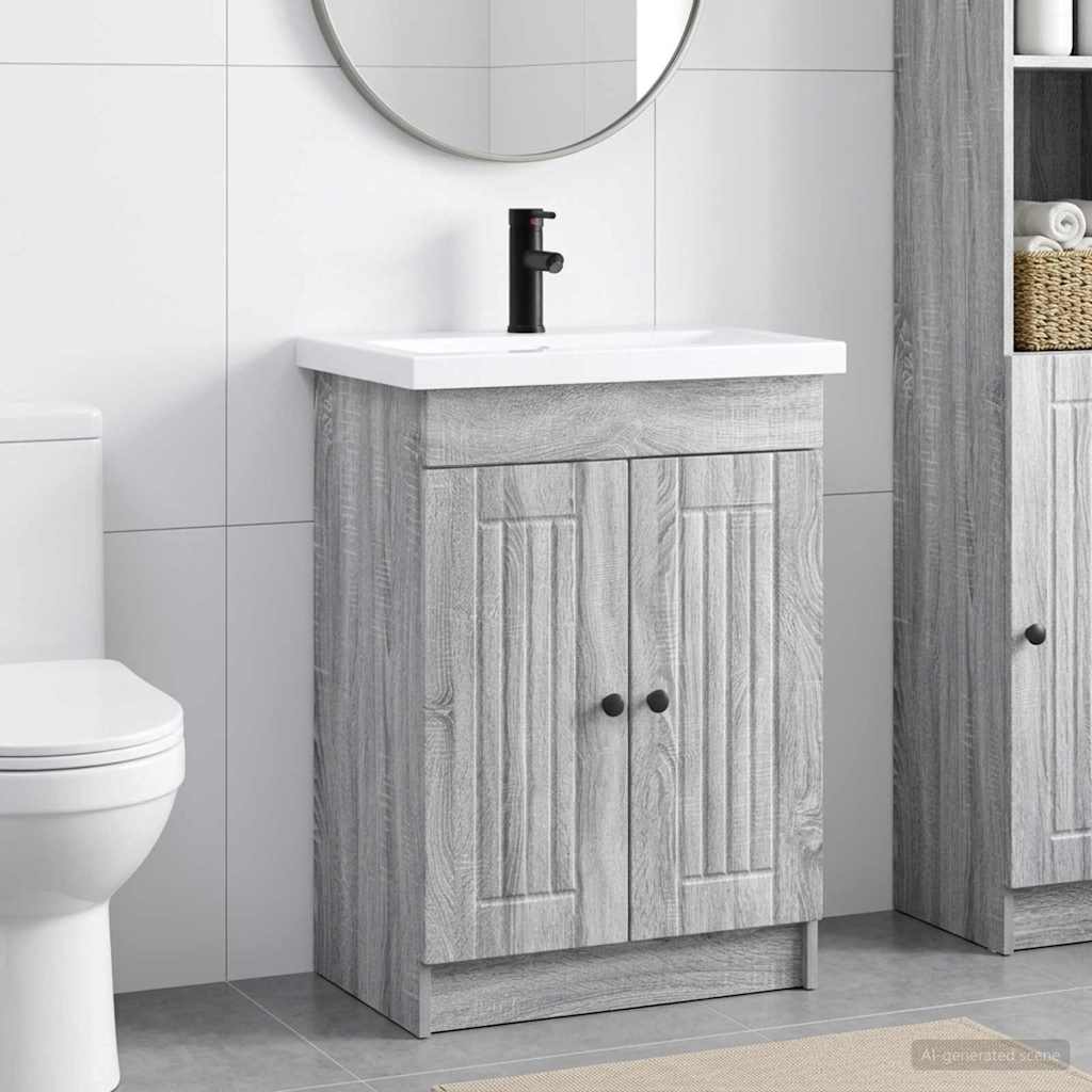 Σετ Επίπλων Μπάνιου Γκρι Sonoma 56 x 37,5 x 81 εκ