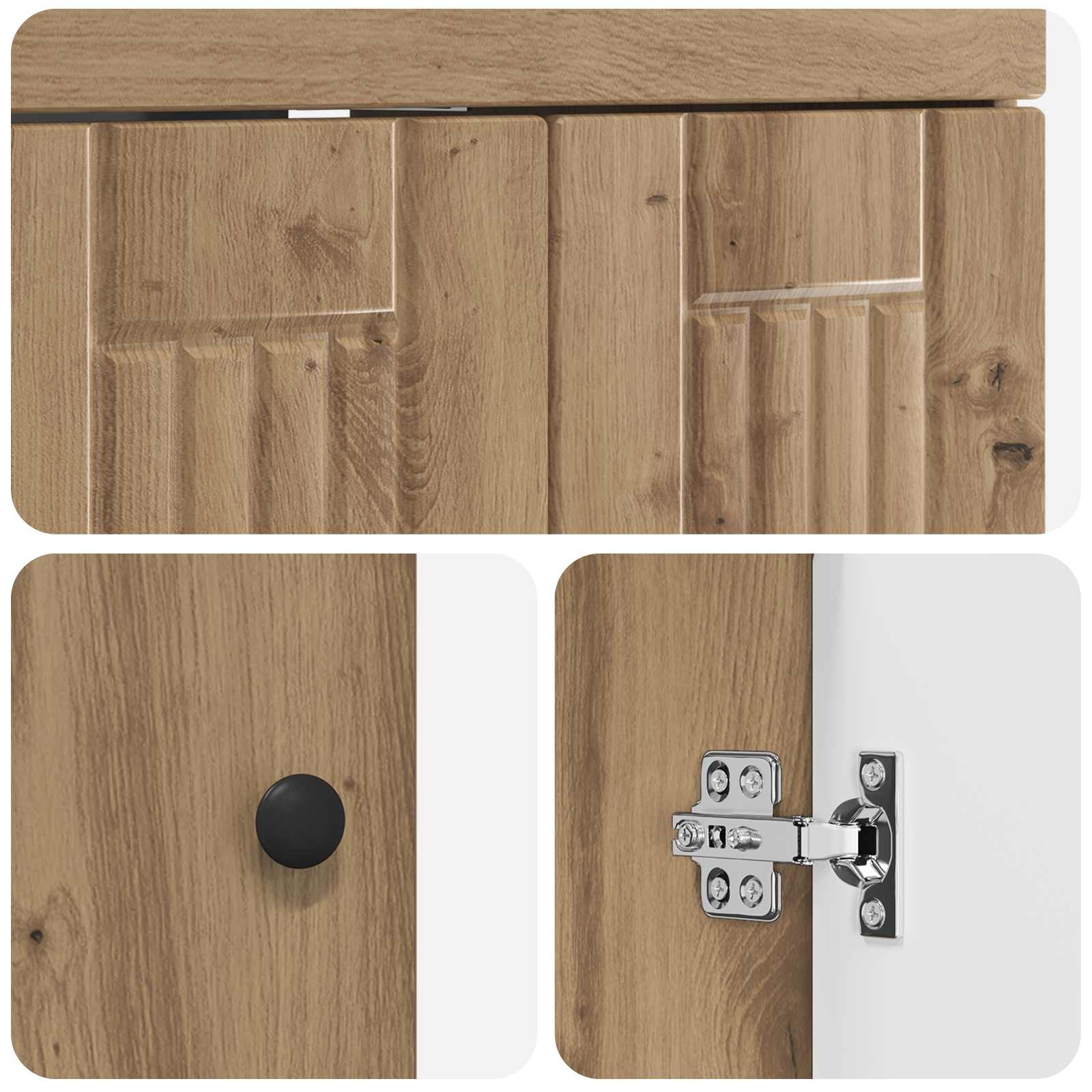 Σετ Επίπλων Μπάνιου Artisan Δρυς 78,5 x 37,5 x 81 εκ - Pakobazaar