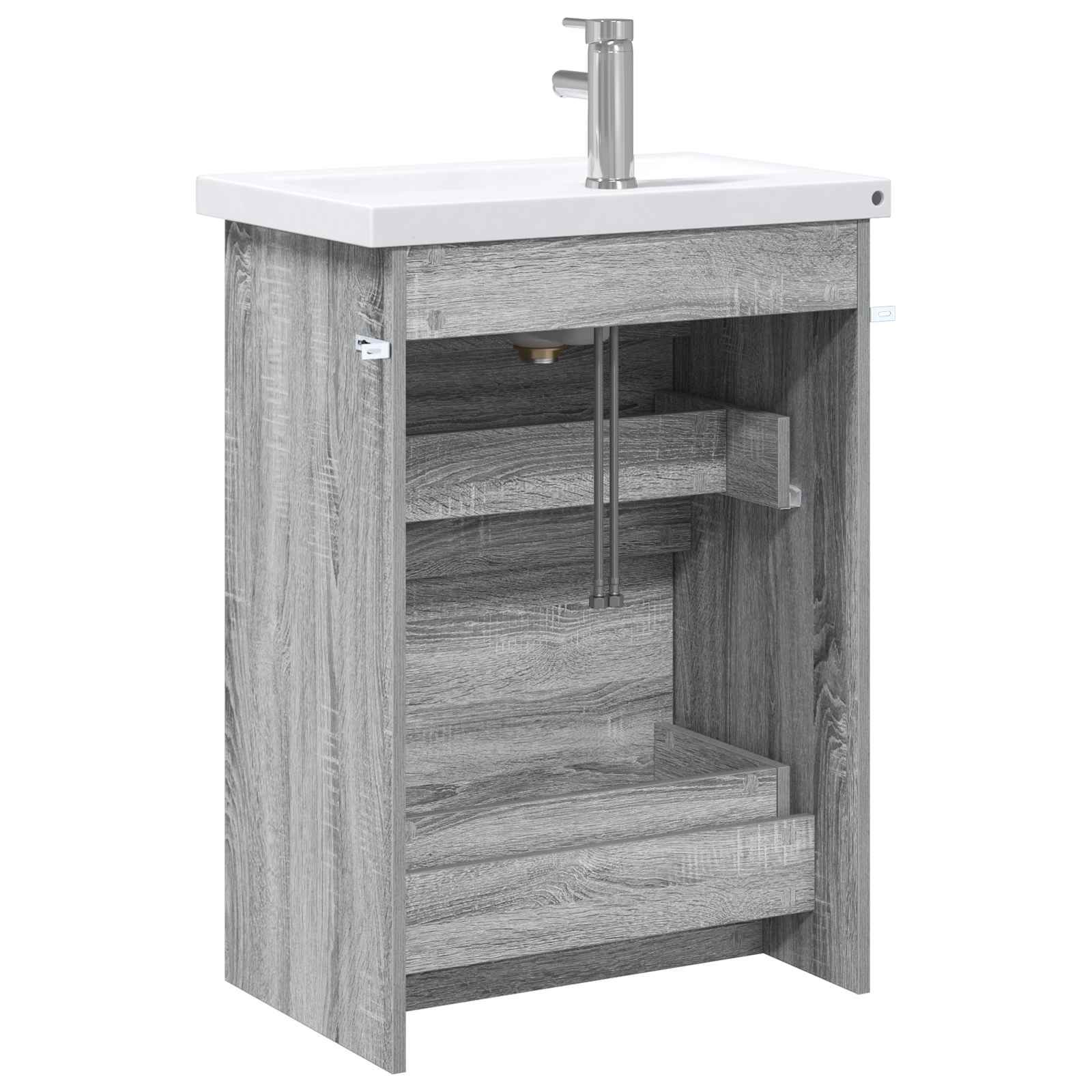 Σετ Επίπλων Μπάνιου Γκρι Sonoma 61 x 40 x 84,5 εκ - Pakobazaar