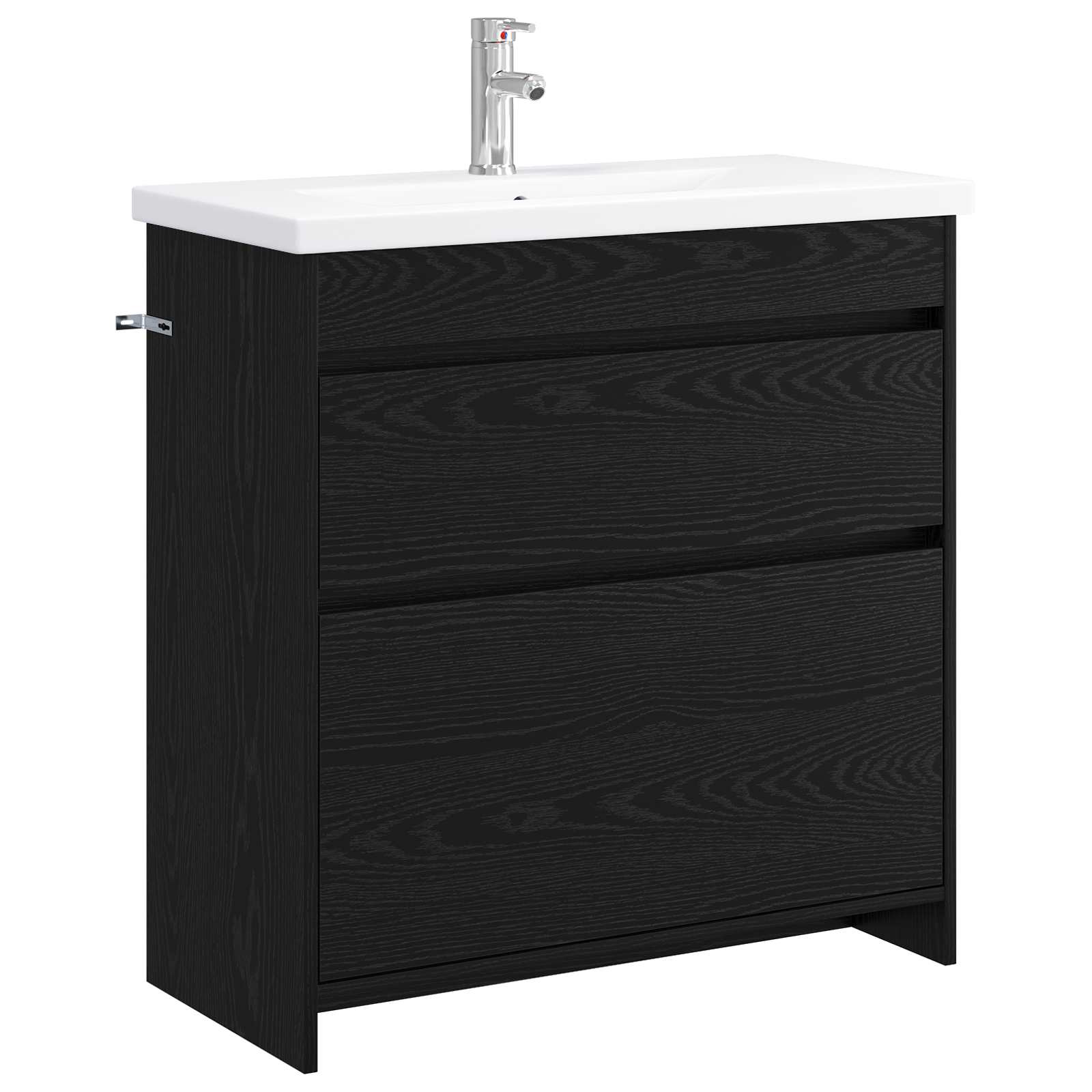 Σετ Επίπλων Μπάνιου Μαύρη Δρυς 81 x 40 x 84,5 εκ
