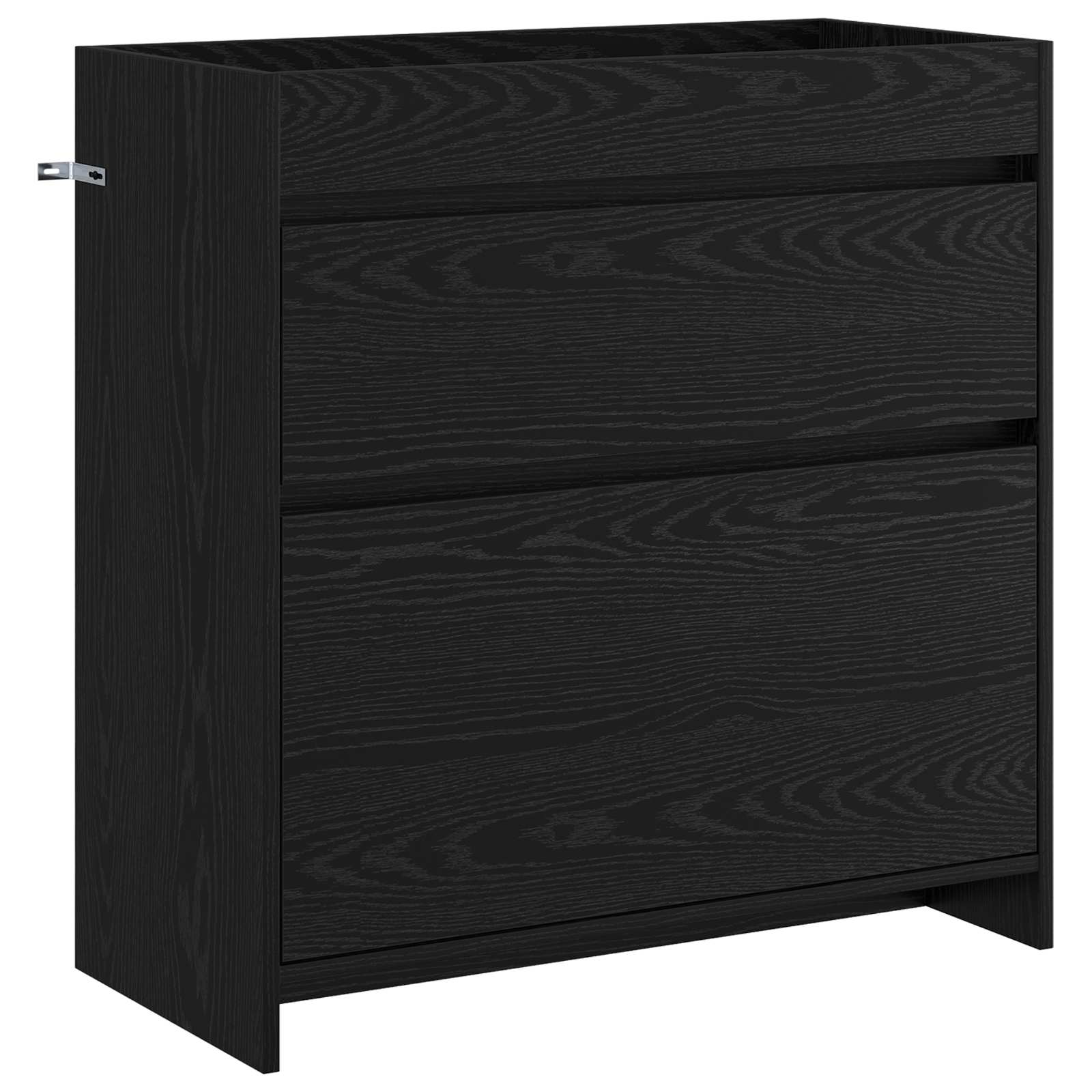 Σετ Επίπλων Μπάνιου Μαύρη Δρυς 81 x 40 x 84,5 εκ