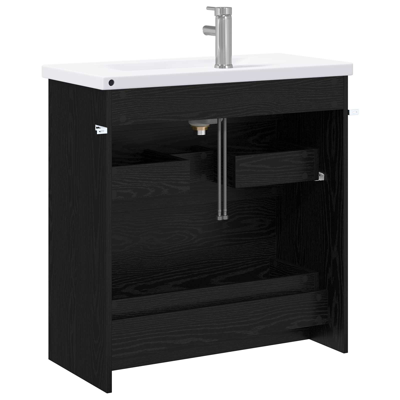 Σετ Επίπλων Μπάνιου Μαύρη Δρυς 81 x 40 x 84,5 εκ
