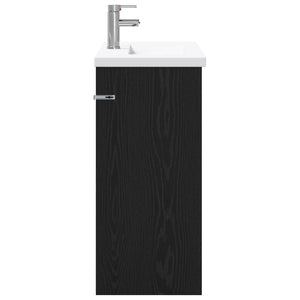 Σετ Επίπλων Μπάνιου Μαύρη Δρυς 81 x 40 x 84,5 εκ - Pakobazaar