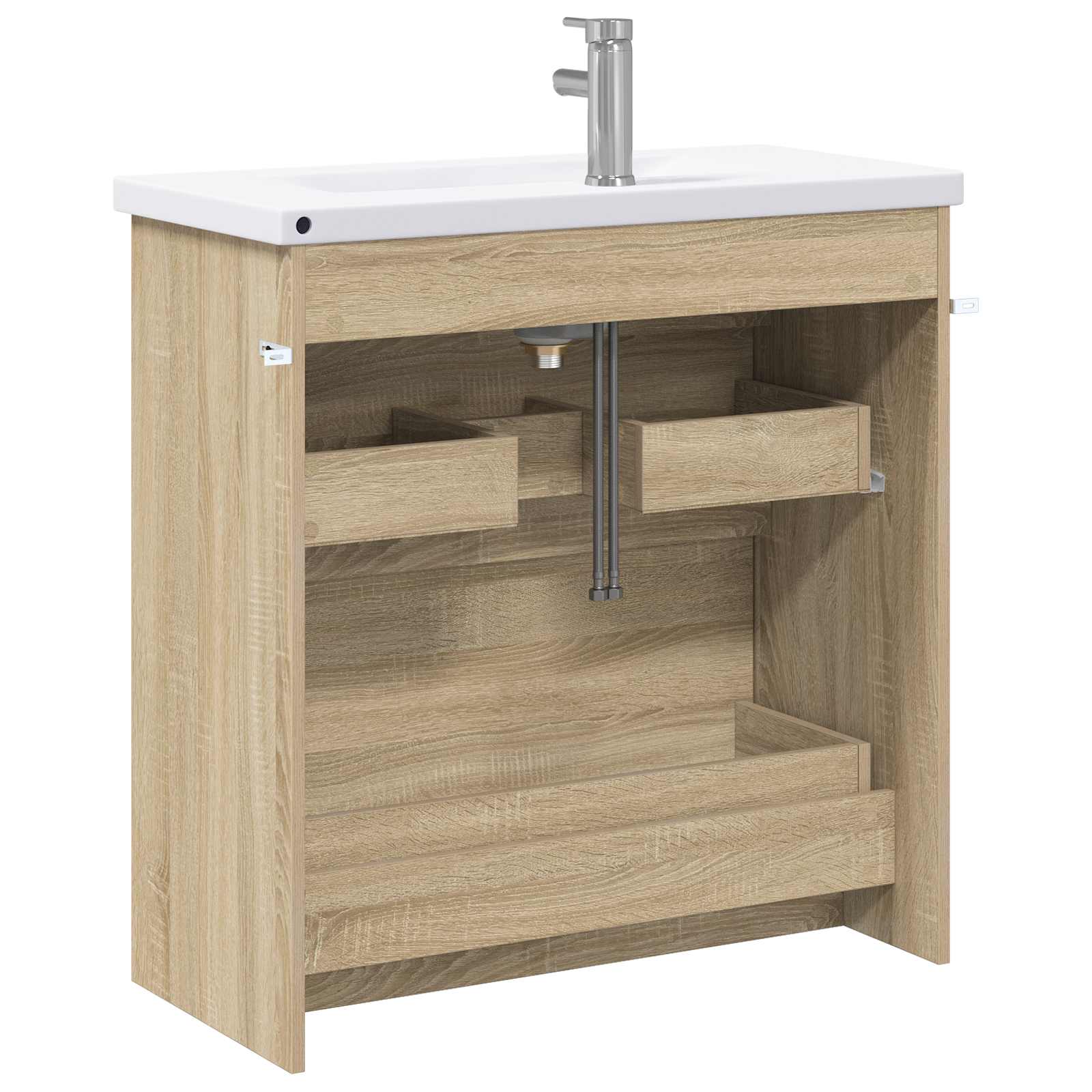 Σετ Επίπλων Μπάνιου Sonoma Δρυς 81 x 40 x 84,5 εκ - Pakobazaar
