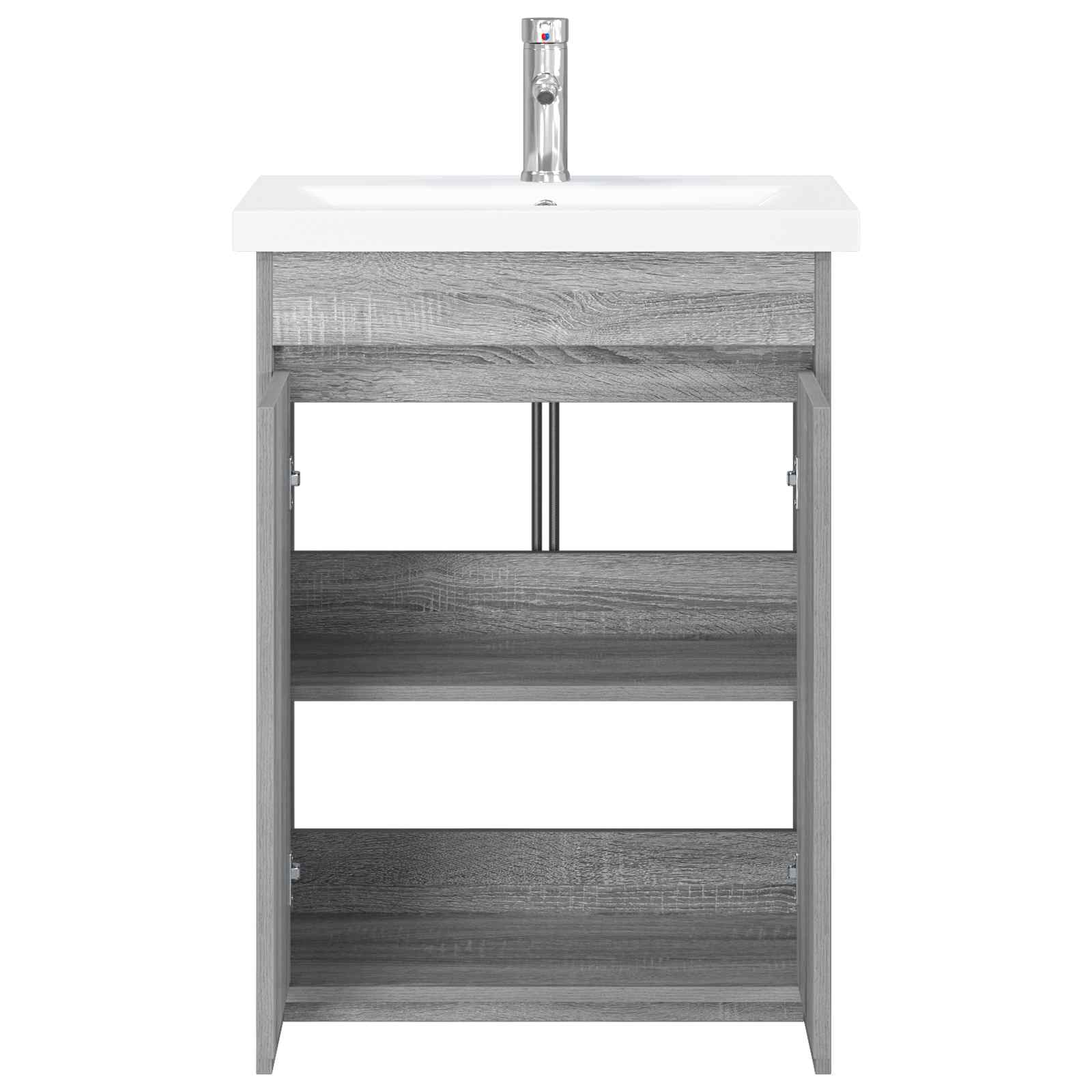 Σετ Επίπλων Μπάνιου Γκρι Sonoma 61 x 40 x 84,5 εκ - Pakobazaar