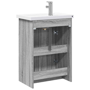 Σετ Επίπλων Μπάνιου Γκρι Sonoma 61 x 40 x 84,5 εκ - Pakobazaar