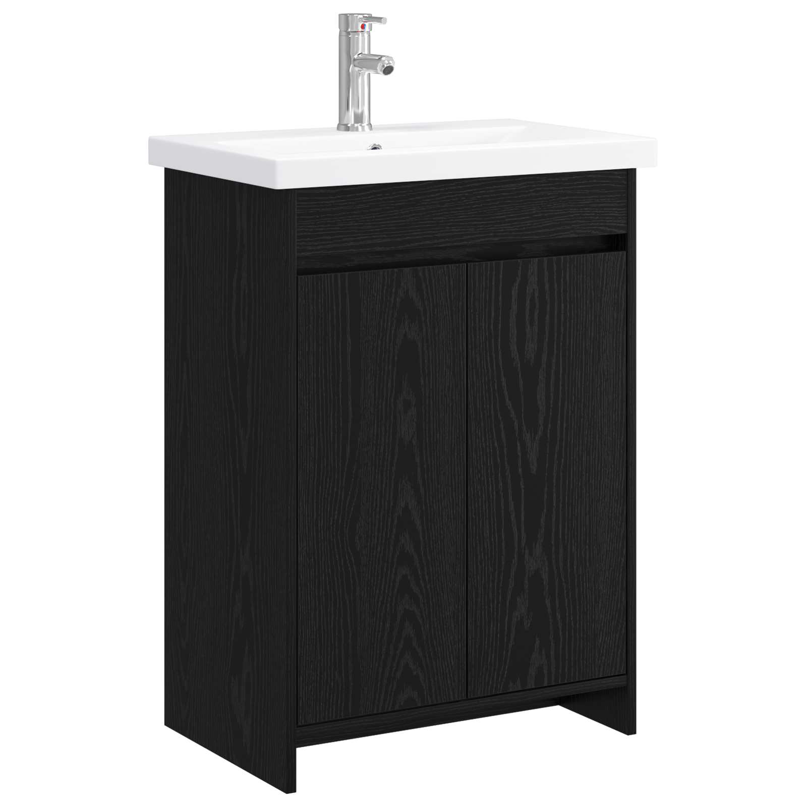 Σετ Επίπλων Μπάνιου Μαύρη Δρυς 81 x 40 x 84,5 εκ