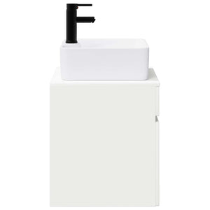 Σετ Επίπλων Μπάνιου Λευκό Επεξεργασμένο Ξύλο - Pakobazaar