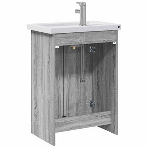 Σετ Επίπλων Μπάνιου Γκρι Sonoma 61 x 40 x 84,5 εκ - Pakobazaar