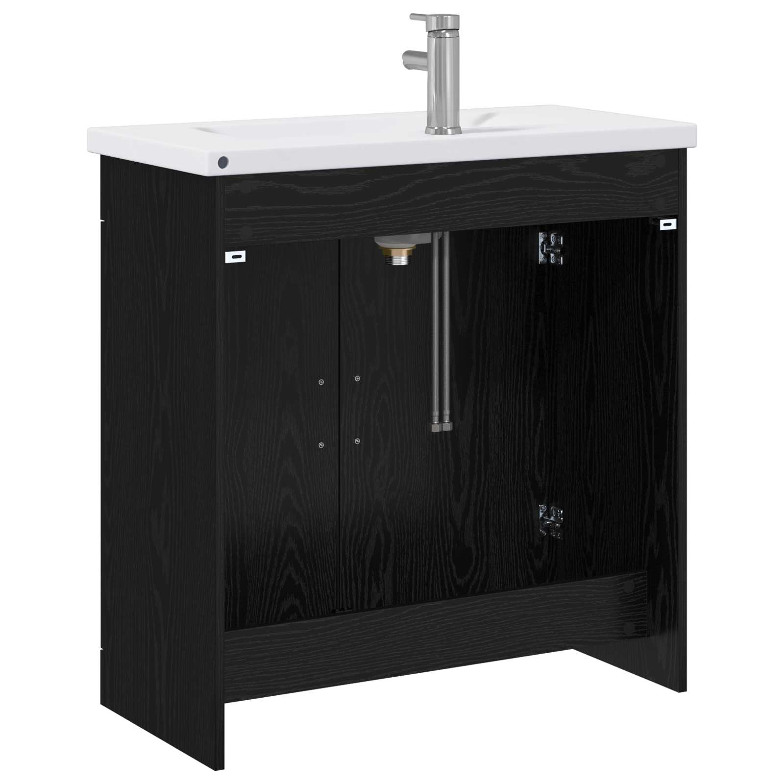 Σετ Επίπλων Μπάνιου Μαύρη Δρυς 81 x 40 x 84,5 εκ