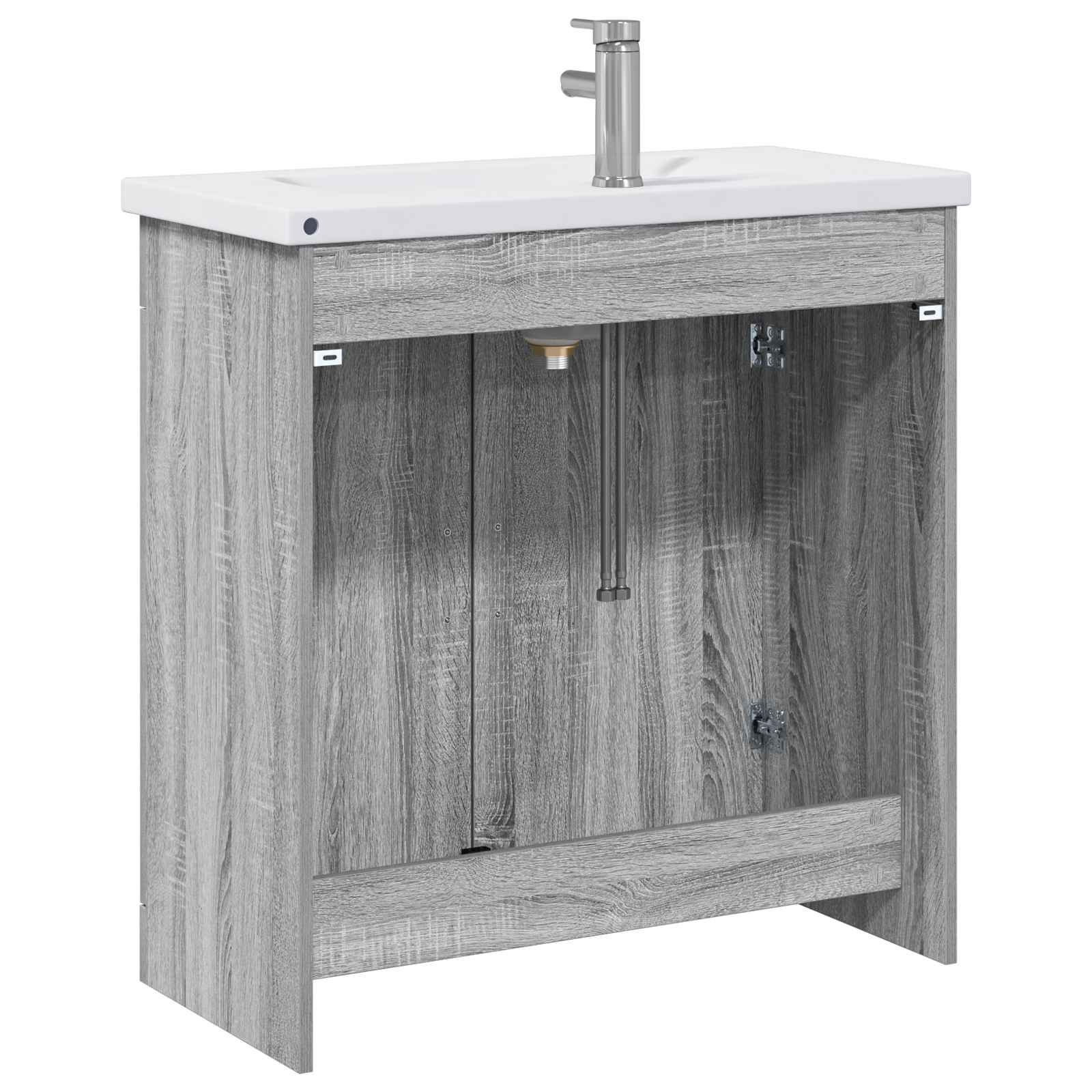 Σετ Επίπλων Μπάνιου Γκρι Sonoma 81 x 40 x 84,5 εκ
