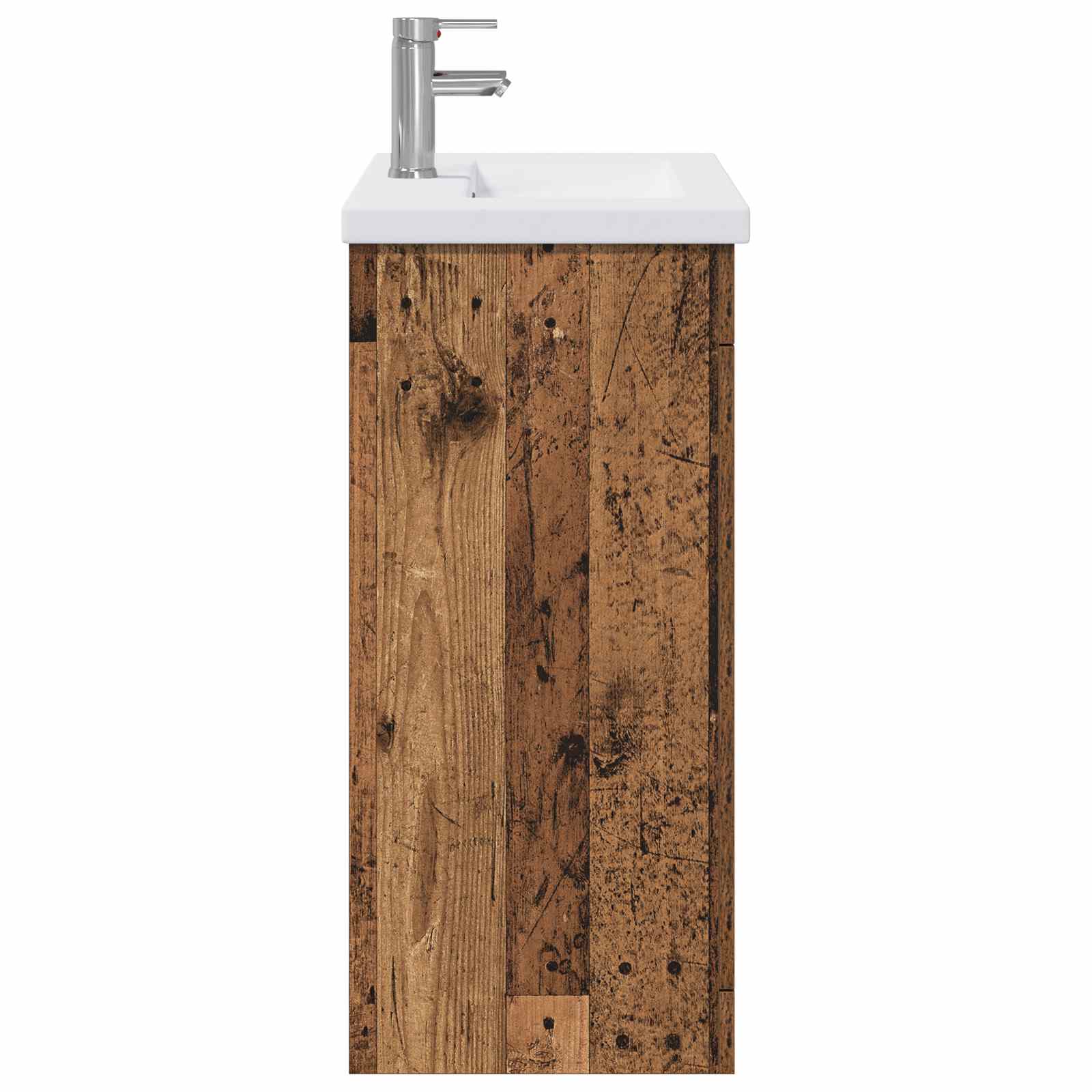 Σετ Επίπλων Μπάνιου Παλαιωμένο ξύλο 81 x 40 x 84,5 εκ