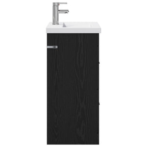 Σετ Επίπλων Μπάνιου Μαύρη Δρυς 61 x 40 x 84,5 εκ - Pakobazaar