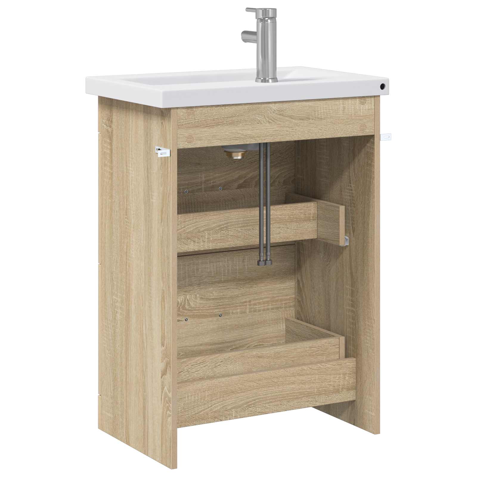 Σετ Επίπλων Μπάνιου Sonoma Δρυς 61 x 40 x 84,5 εκ - Pakobazaar