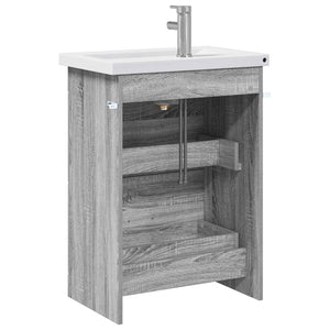 Σετ Επίπλων Μπάνιου Γκρι Sonoma 61 x 40 x 84,5 εκ - Pakobazaar