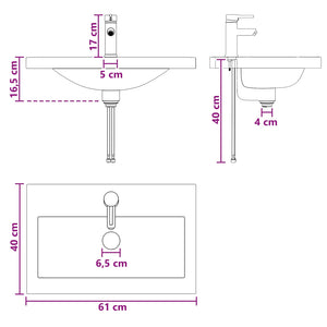 Σετ Επίπλων Μπάνιου Artisan Δρυς 61 x 40 x 84,5 εκ - Pakobazaar