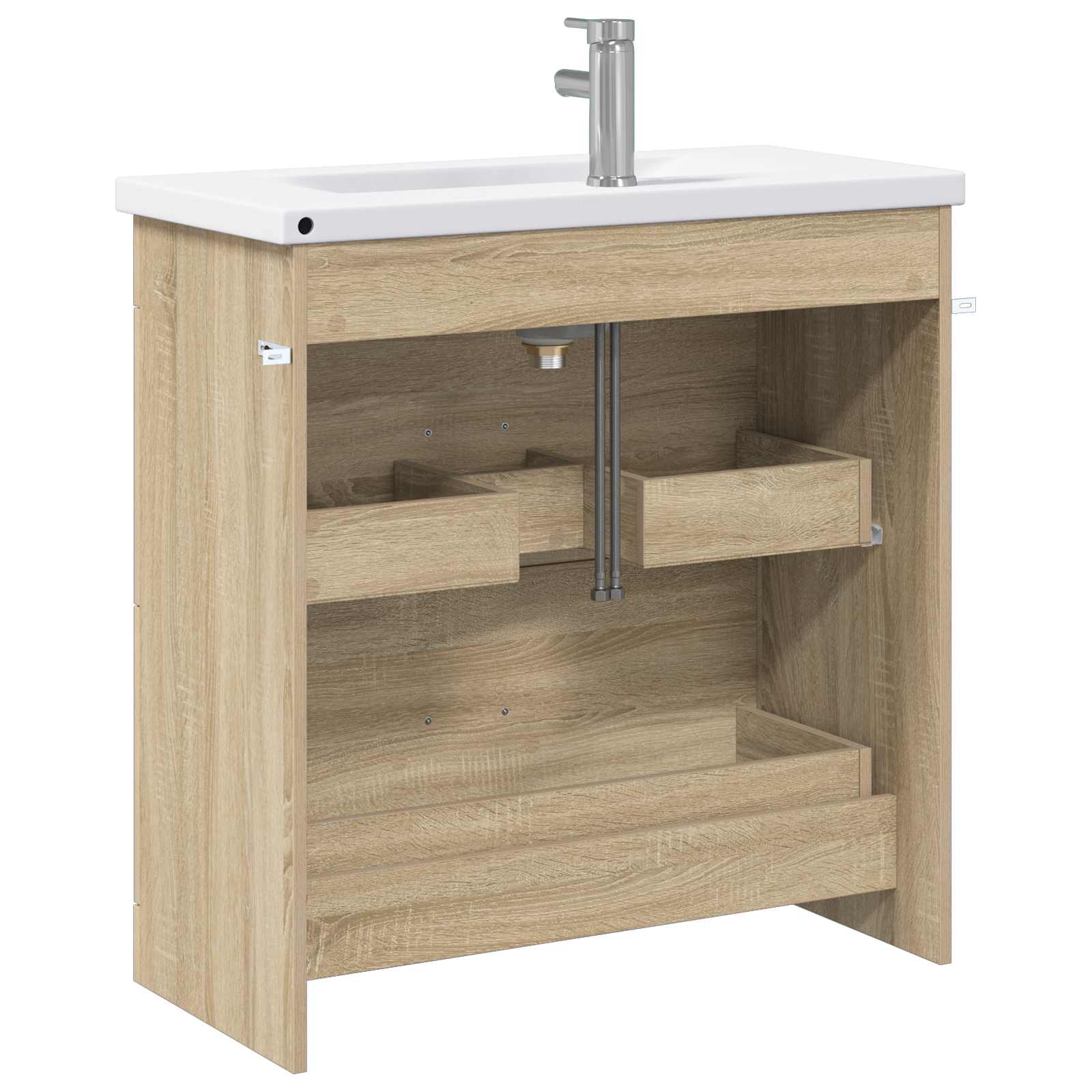 Σετ Επίπλων Μπάνιου Sonoma Δρυς 81 x 40 x 84,5 εκ