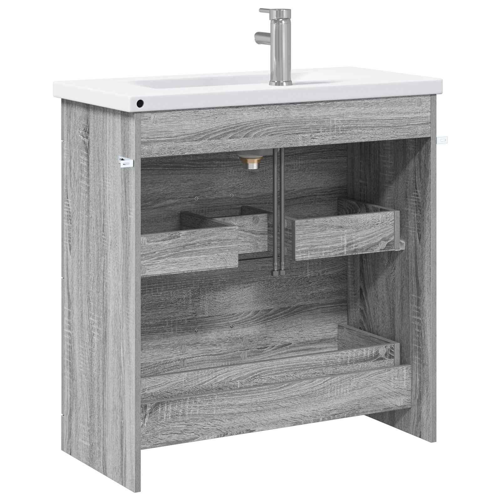 Σετ Επίπλων Μπάνιου Γκρι Sonoma 81 x 40 x 84,5 εκ