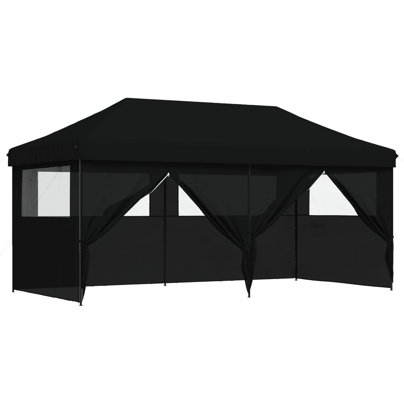 Σκηνή Πάρτυ Μαύρο 292 x 580 x 315 εκ Ύφασμα Όξφορντ - Pakobazaar